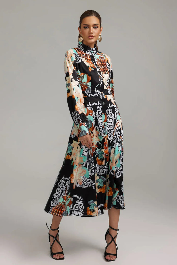 Mellies Printed Maxi Dress