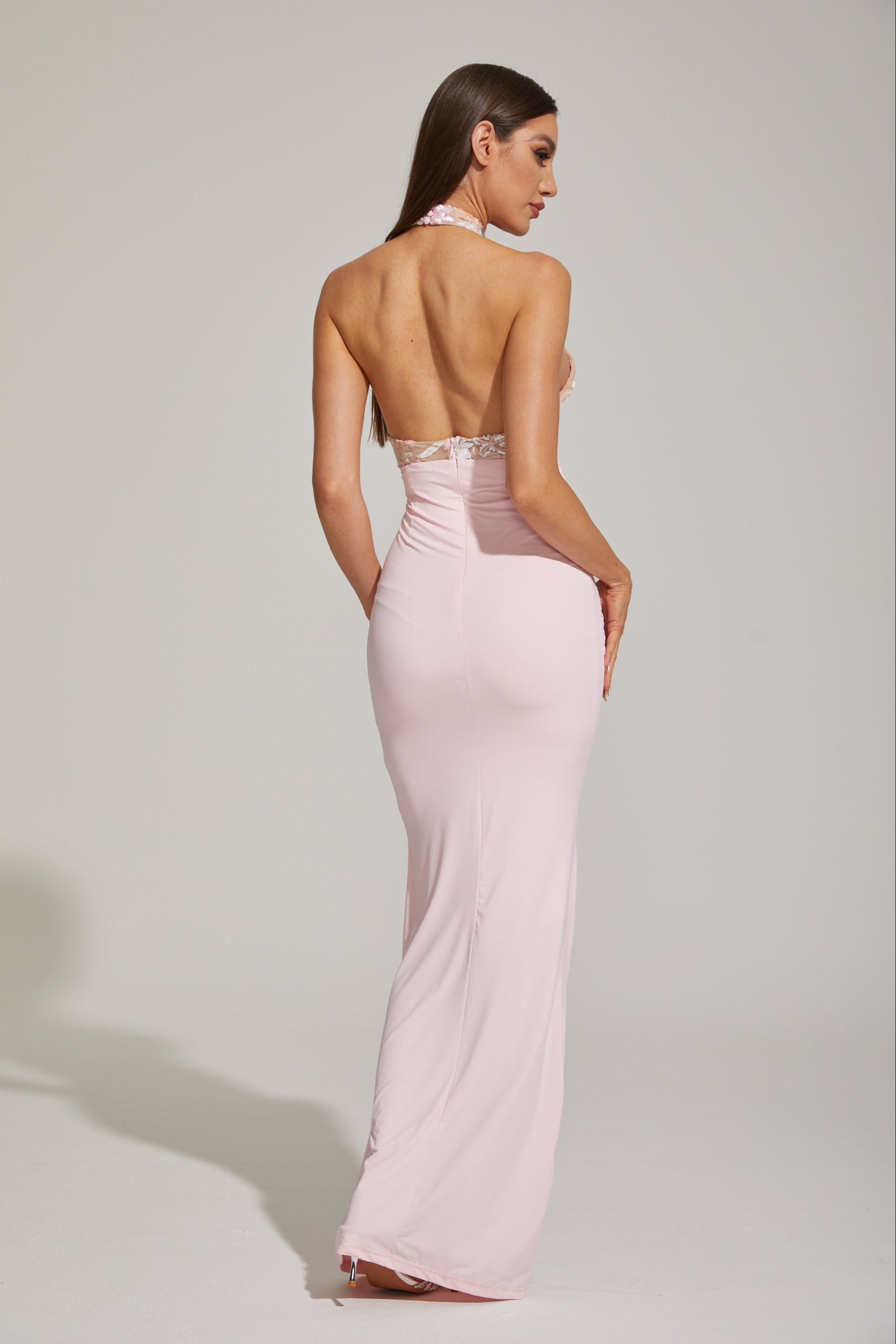 Dilara Pink Enchanted Garden Maxi Dress