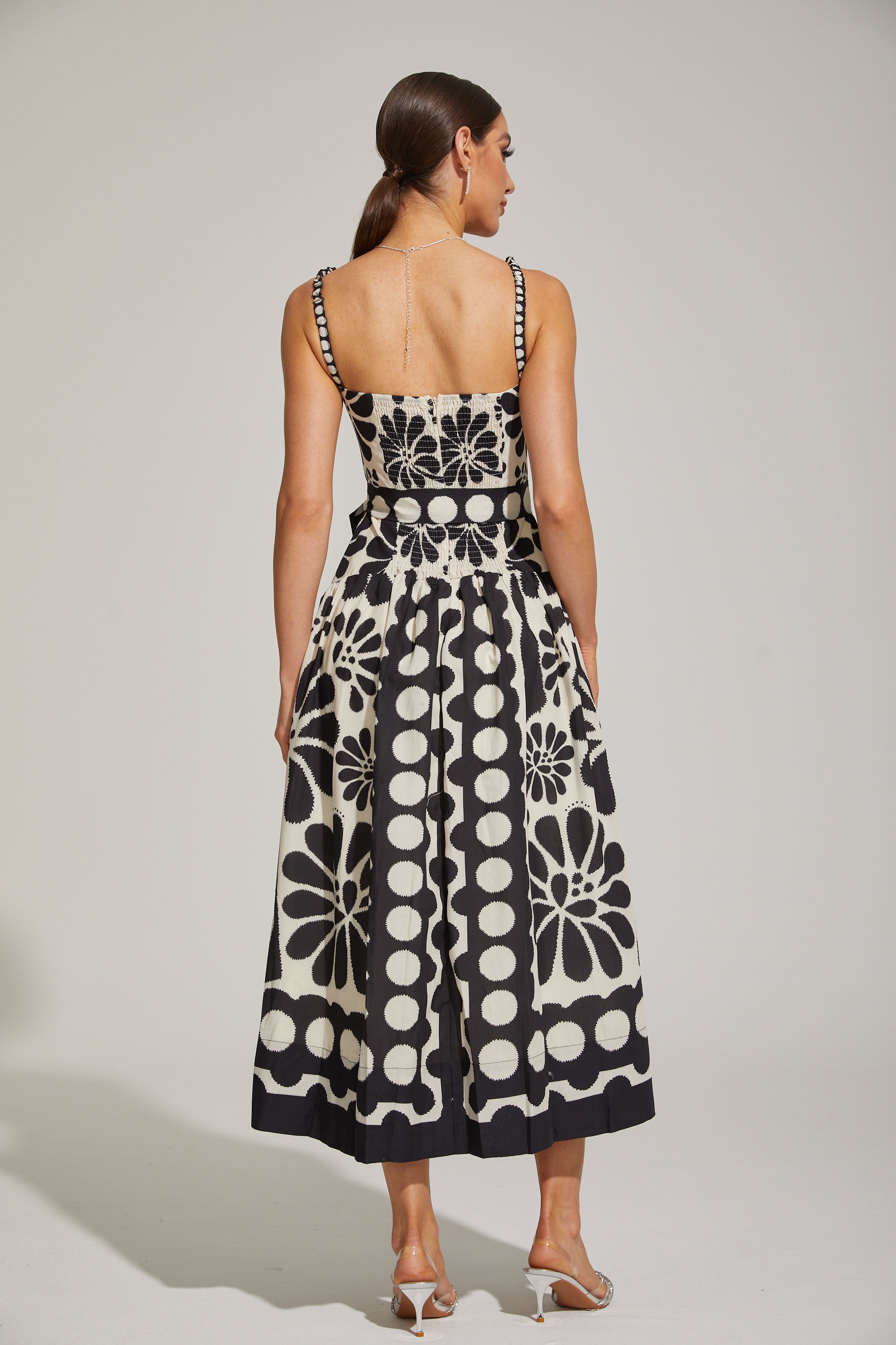 Briony Monét Floral Mosaic Midi Dress