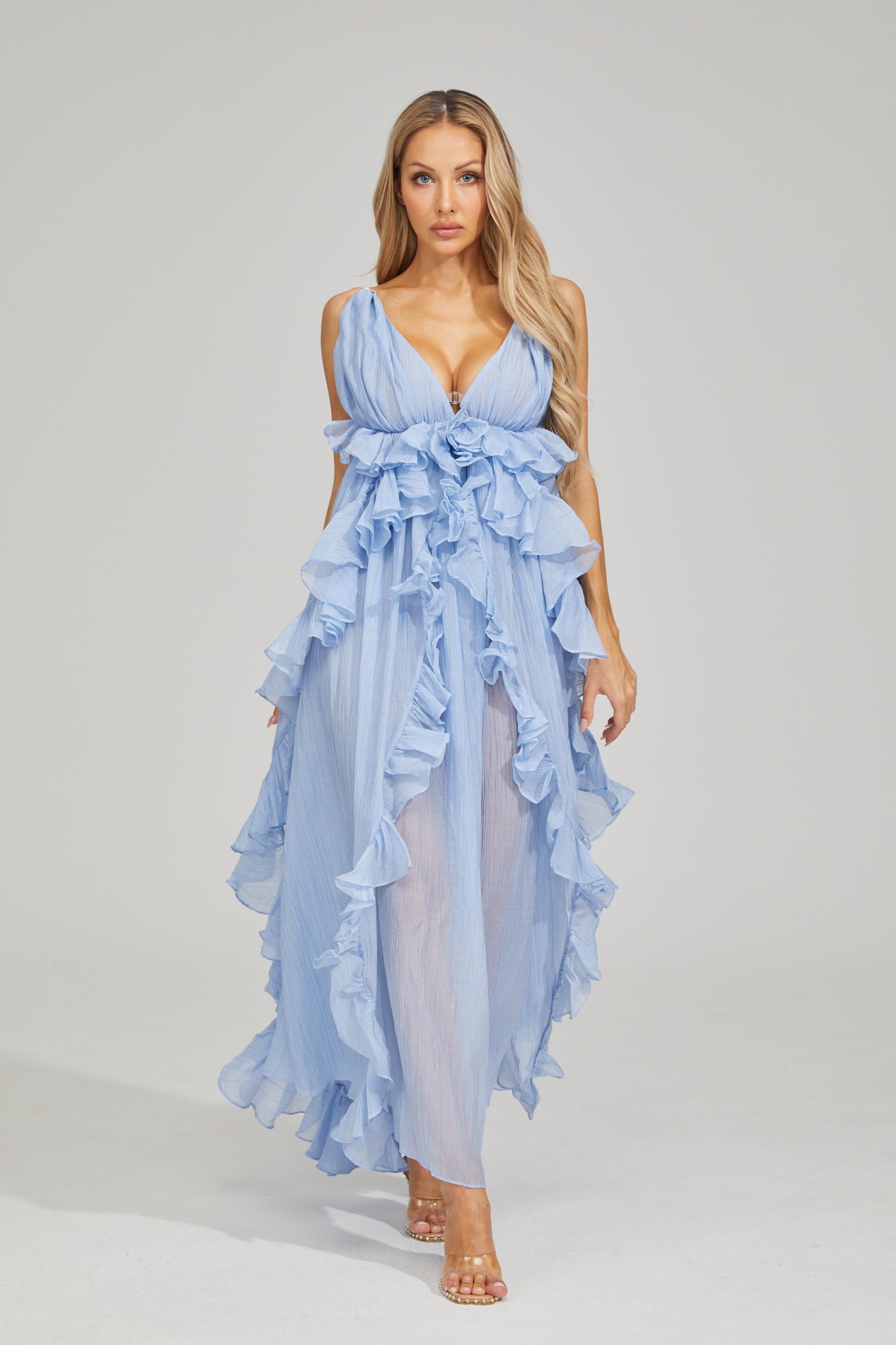 Samantha Breeze Ruffle Maxi Dress