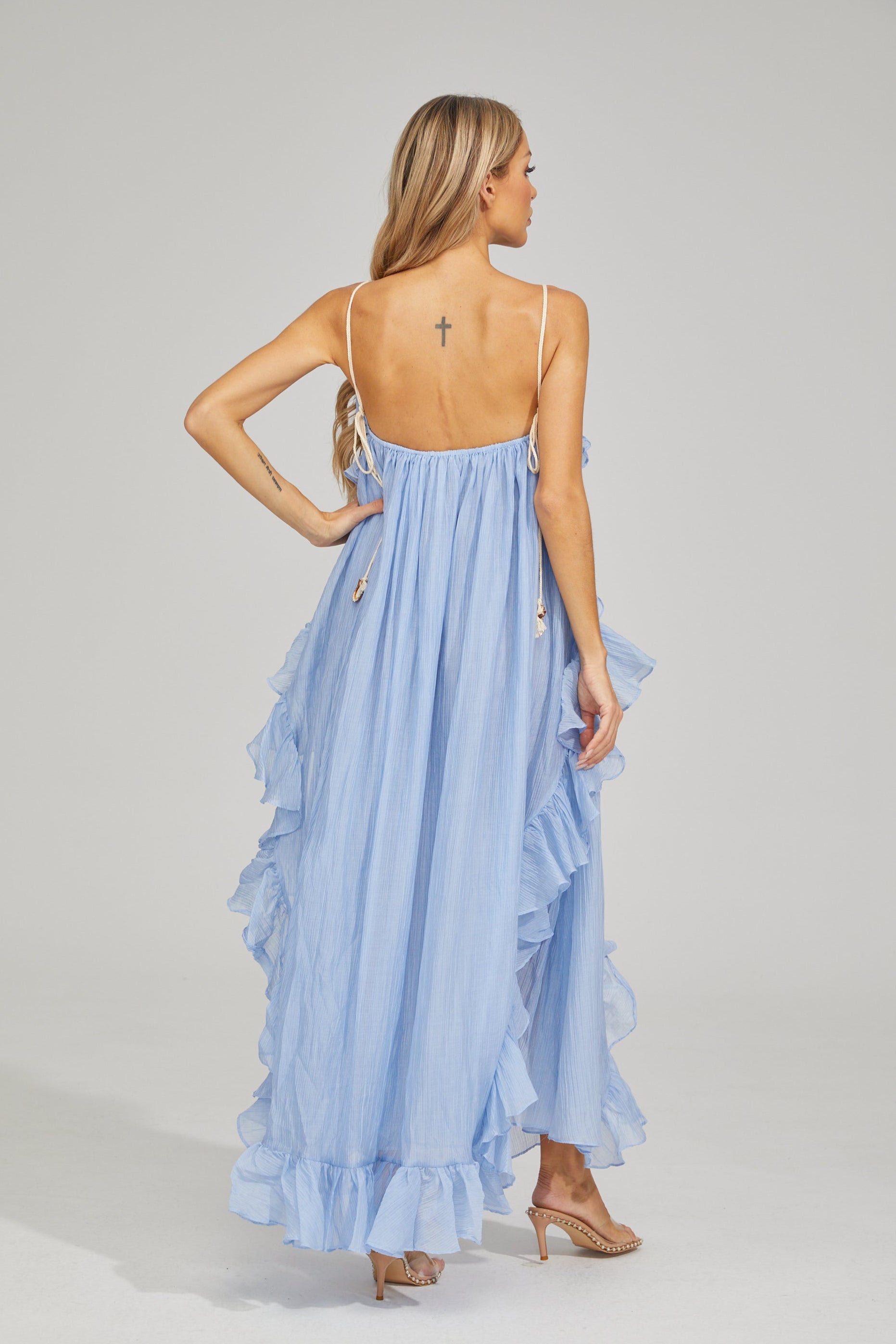 Samantha Breeze Ruffle Maxi Dress