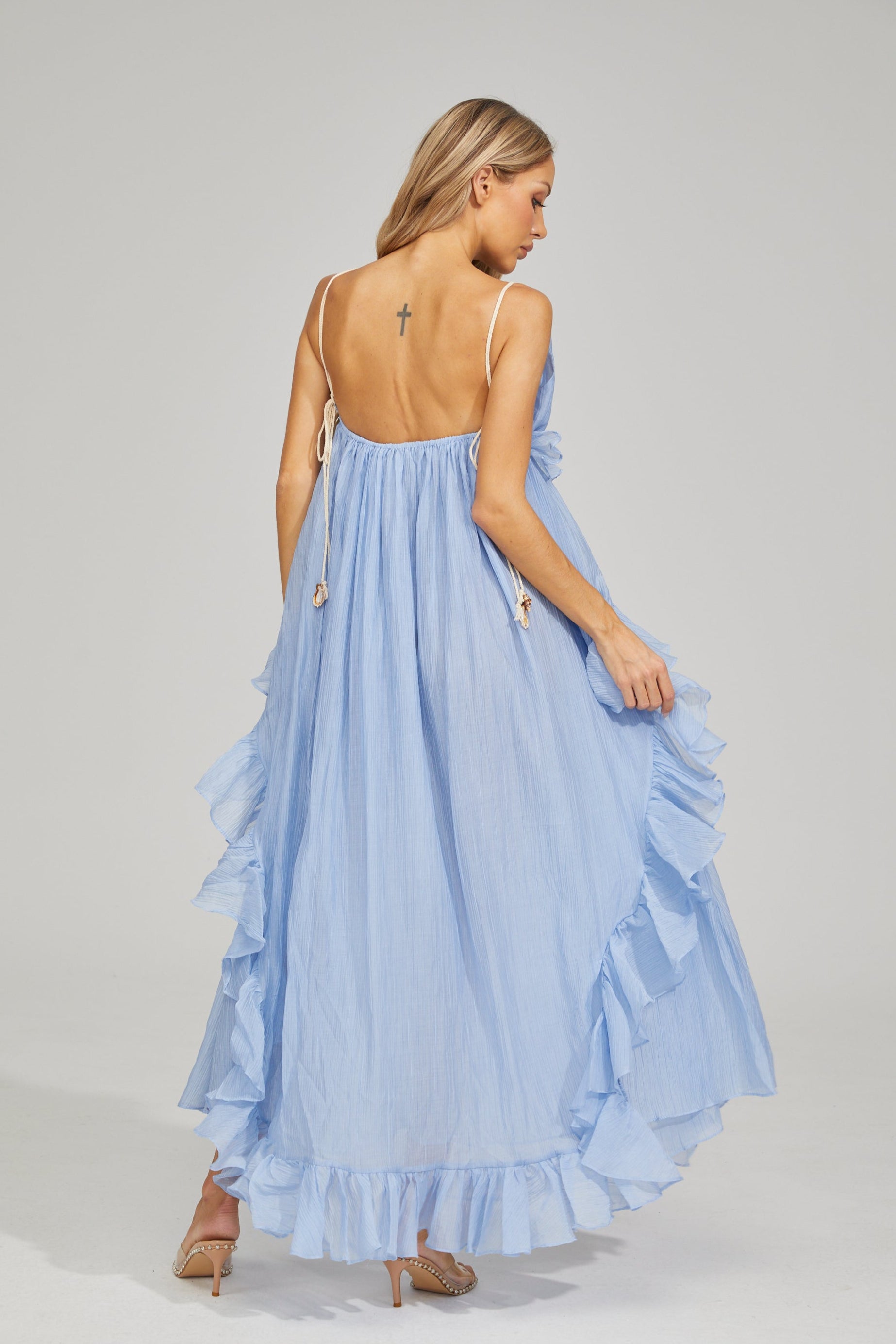 Samantha Breeze Ruffle Maxi Dress