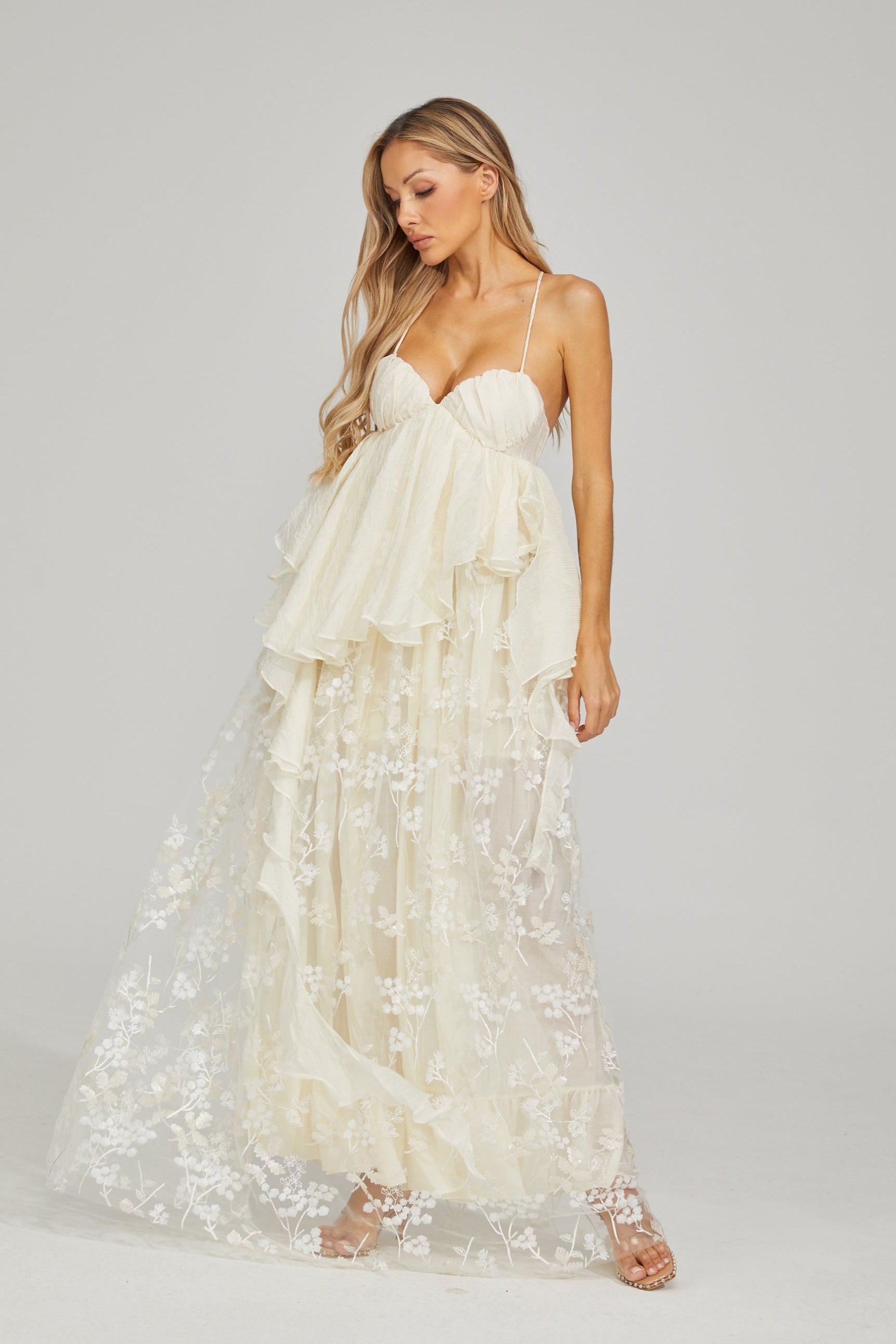 Sylvie Fleur Lace Maxi Dress