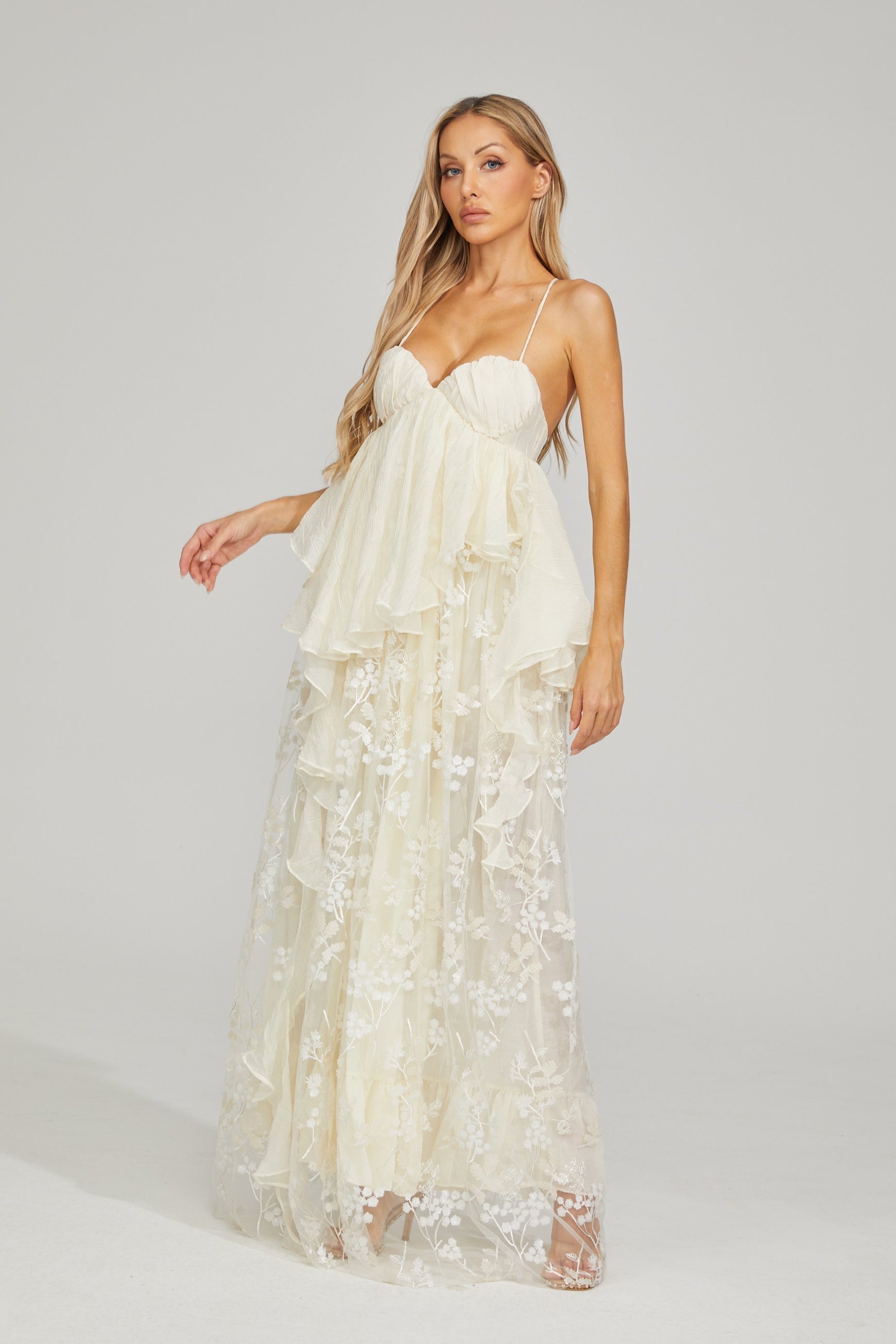 Sylvie Fleur Lace Maxi Dress
