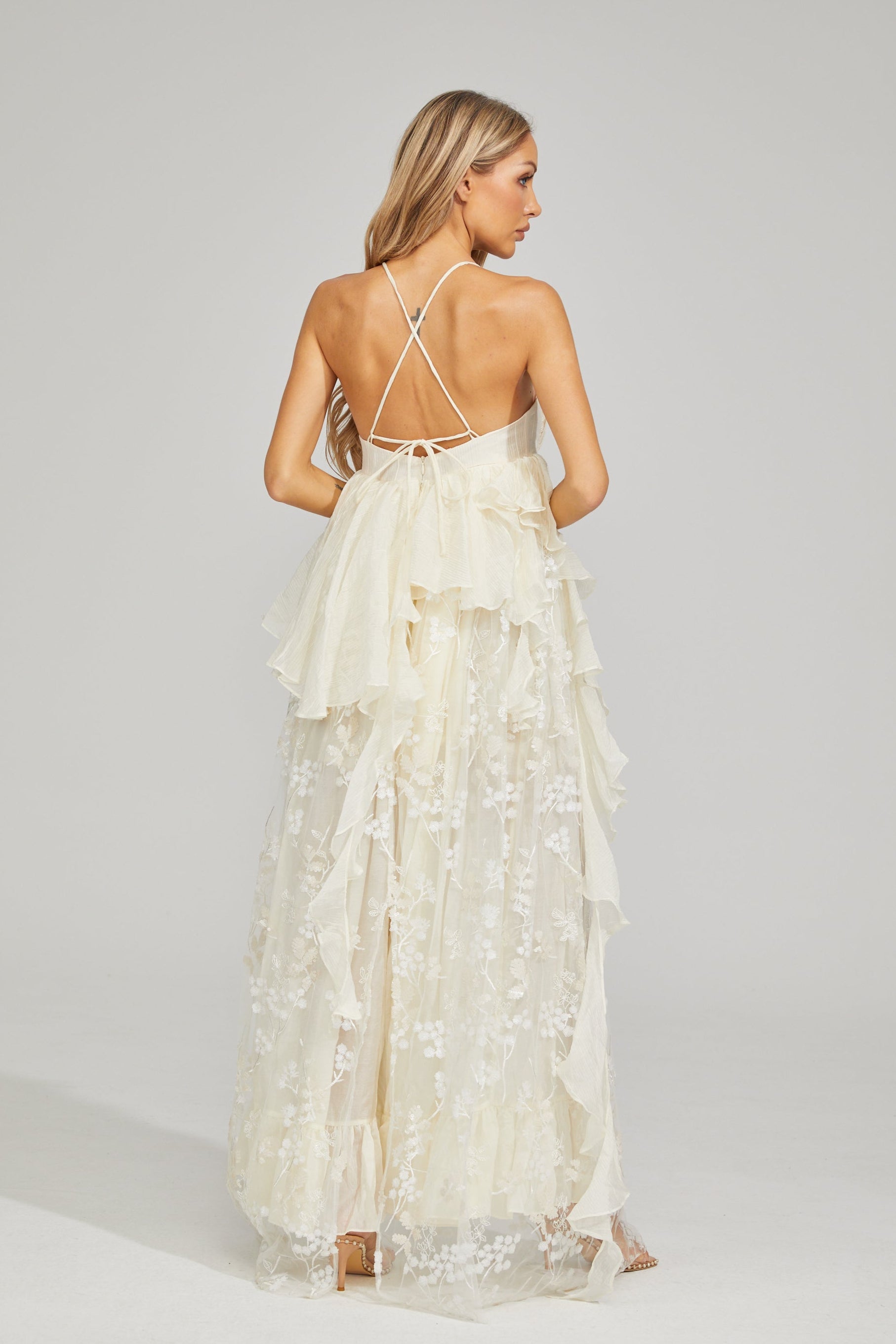 Sylvie Fleur Lace Maxi Dress