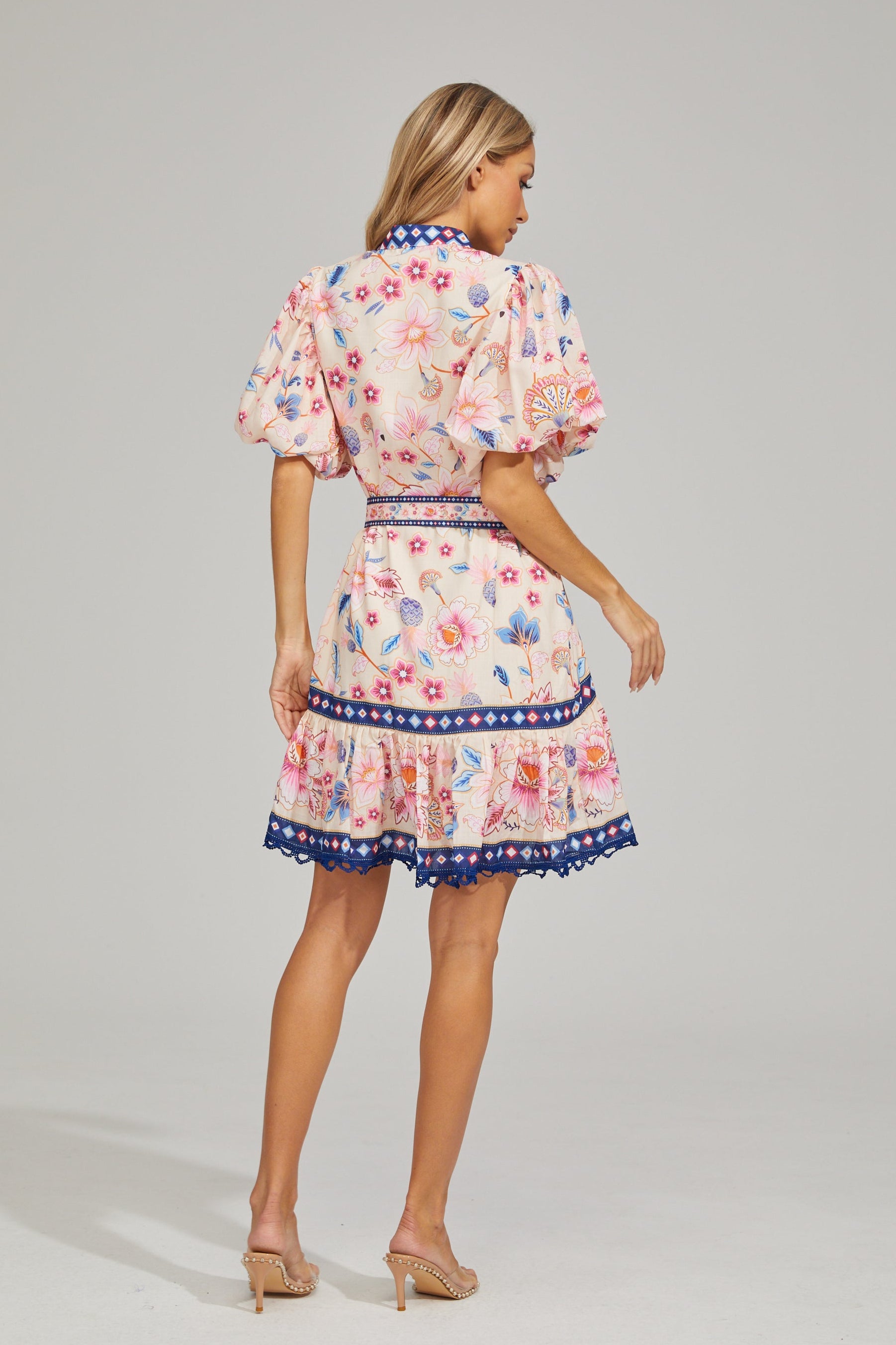 Darya Floral Embroidered Mini Dress