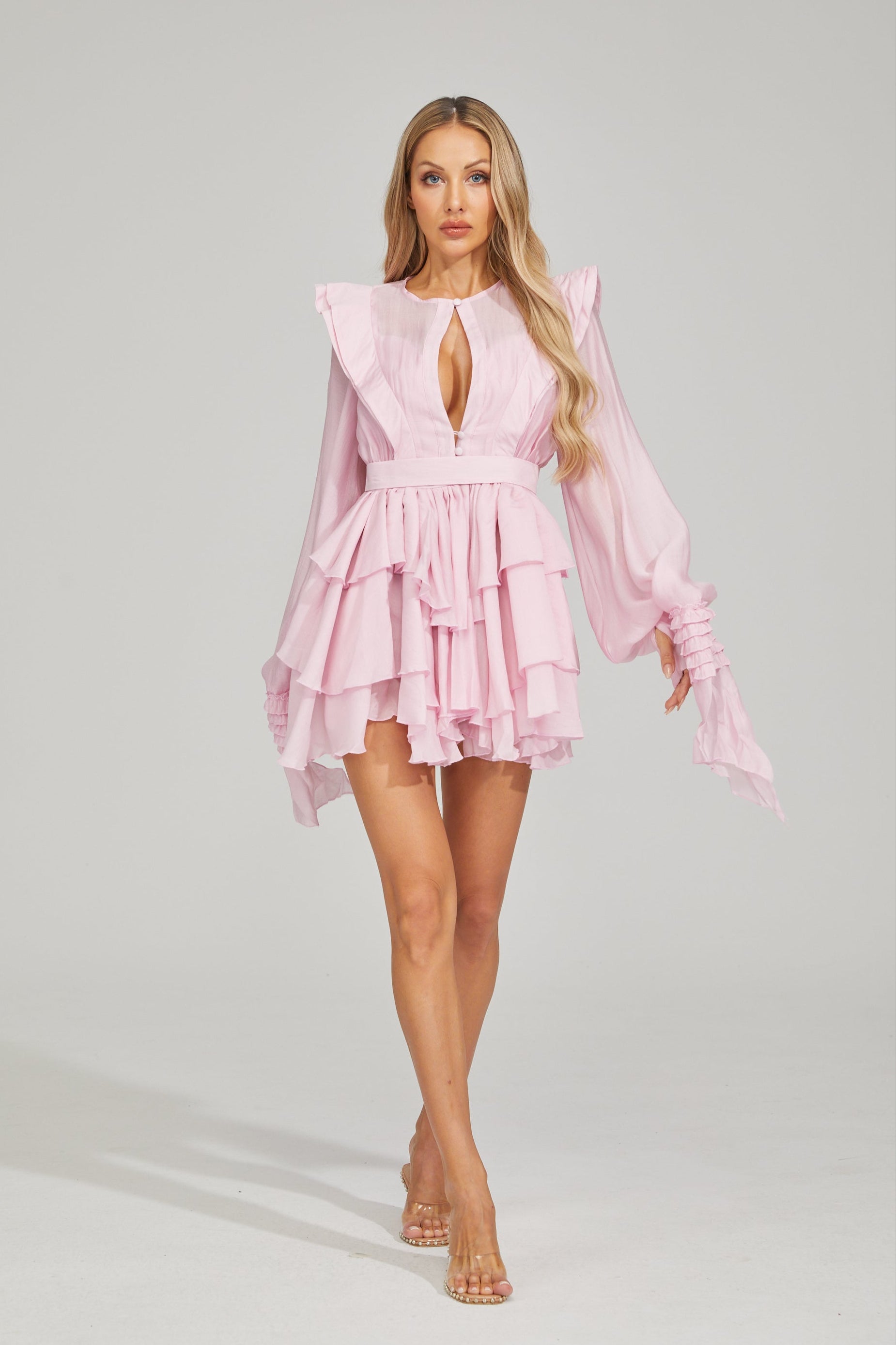 Monique Ruffle Chic Mini Dress