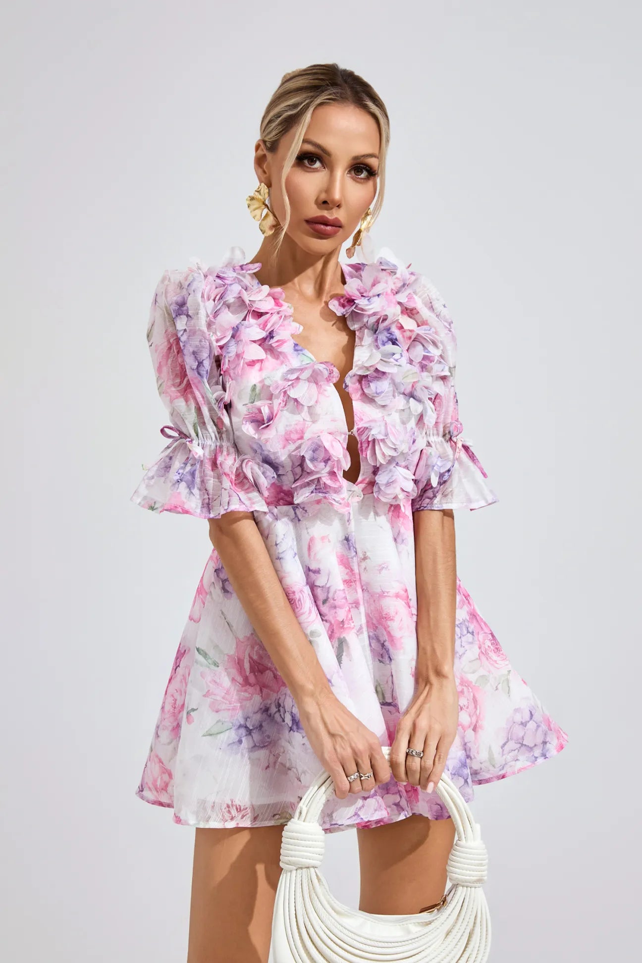 Solara Floral Corset Mini Dress