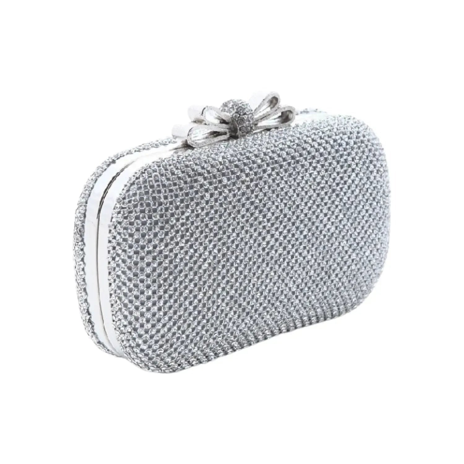 Carolynn Silver Diamond Bag