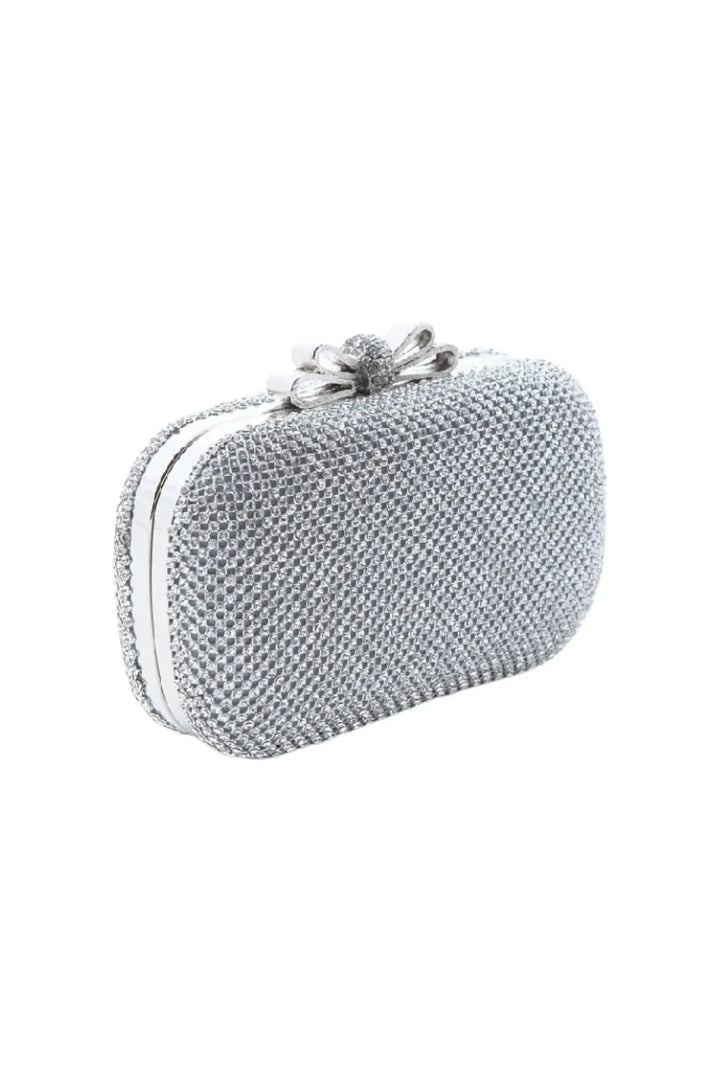 Carolynn Silver Diamond Bag