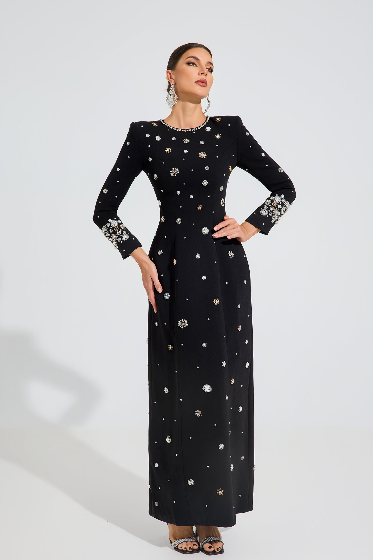 Ottoline Celestial Embellished Maxi Dress