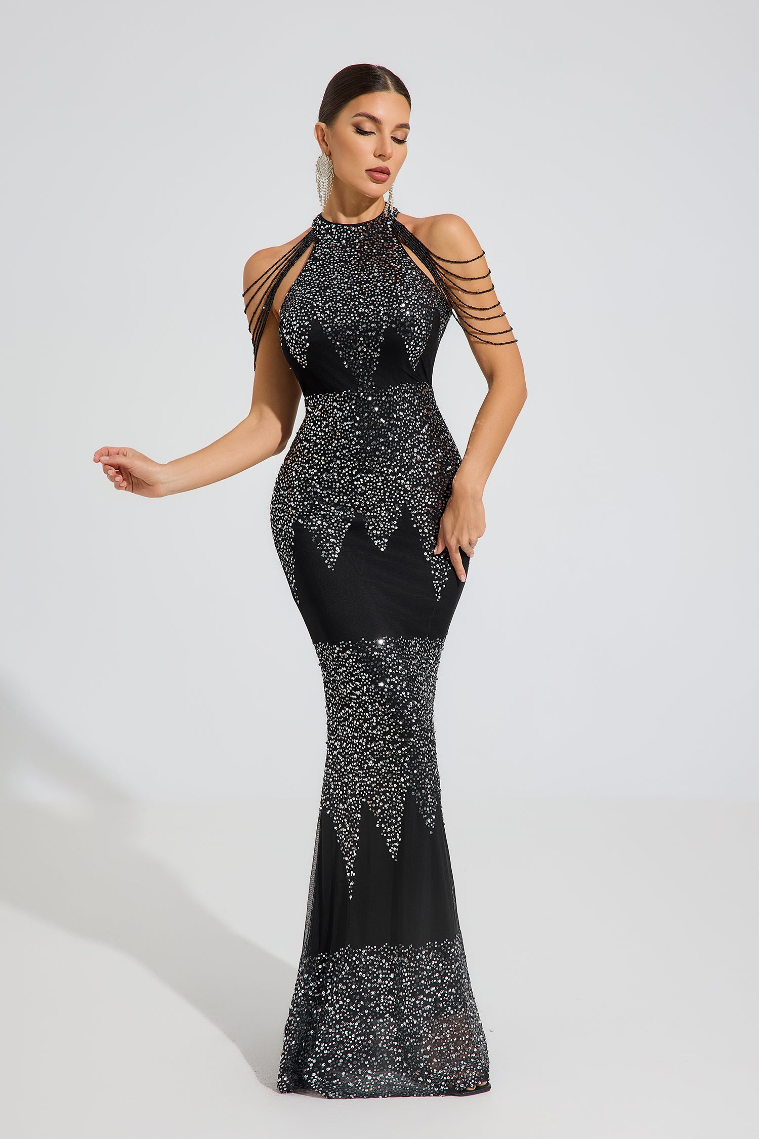 Iris Midnight Spark Maxi Dress