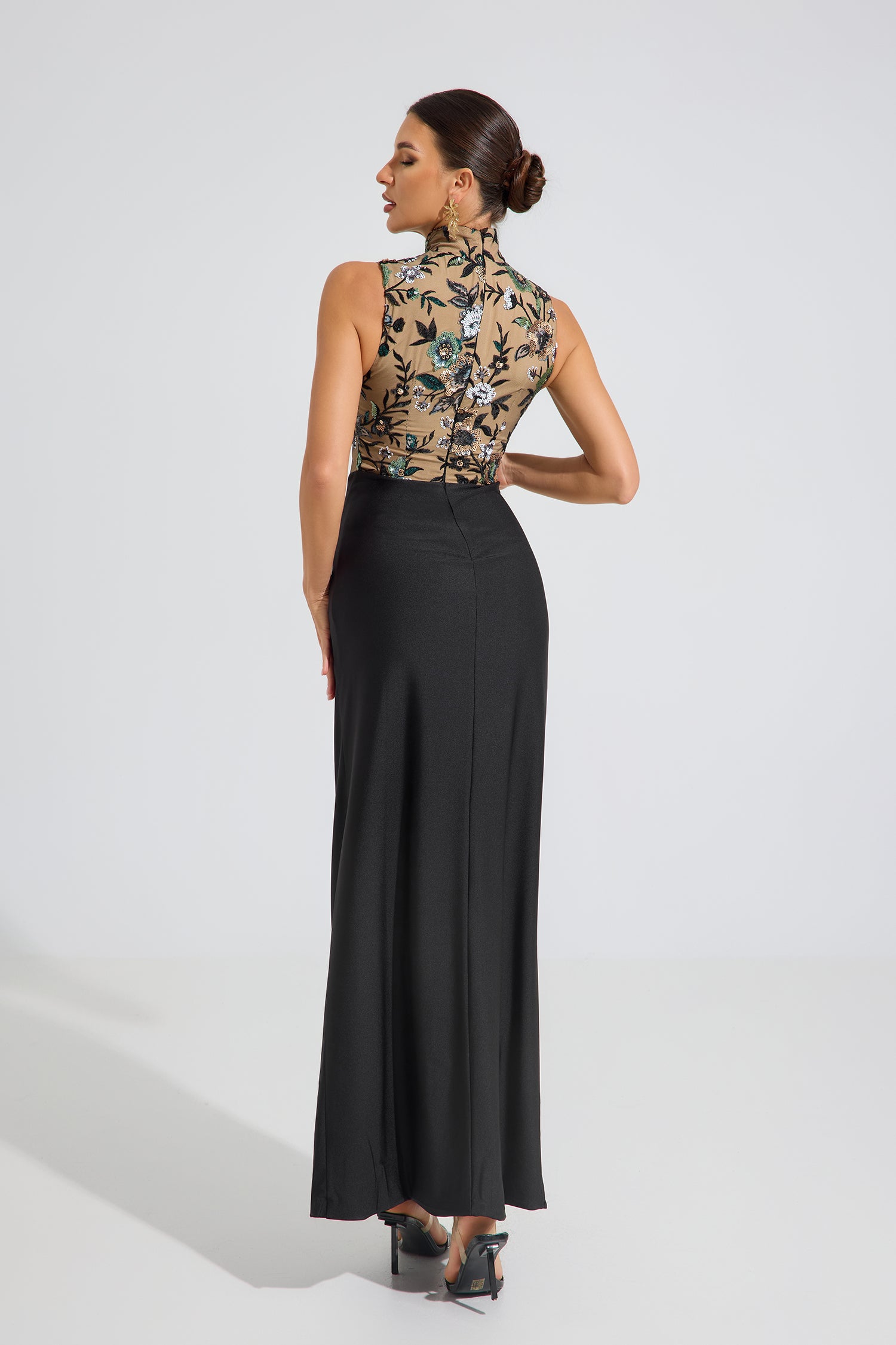 Octavia Floral Illusion Maxi Dress