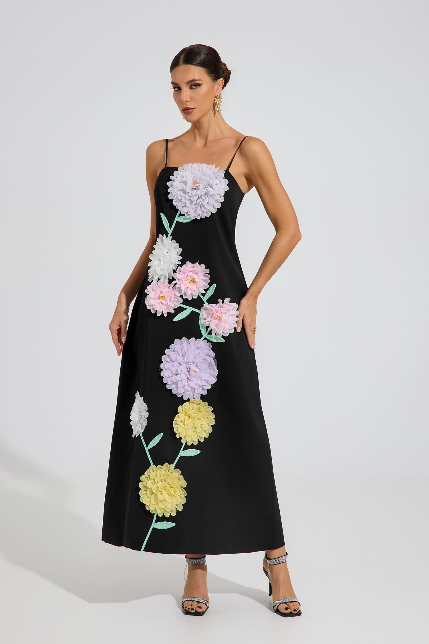 Ashby Bloom Cascade Maxi Dress