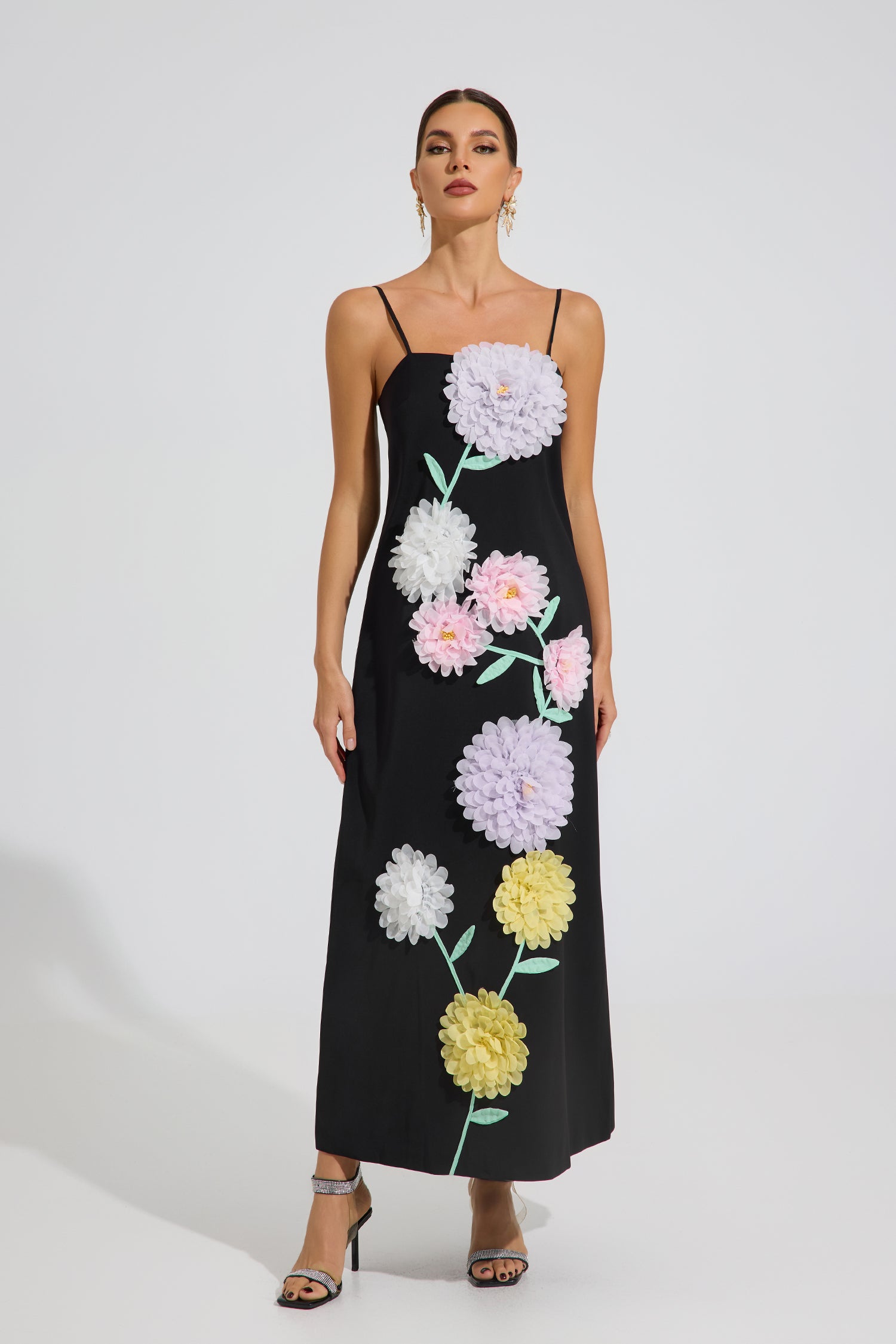 Ashby Bloom Cascade Maxi Dress