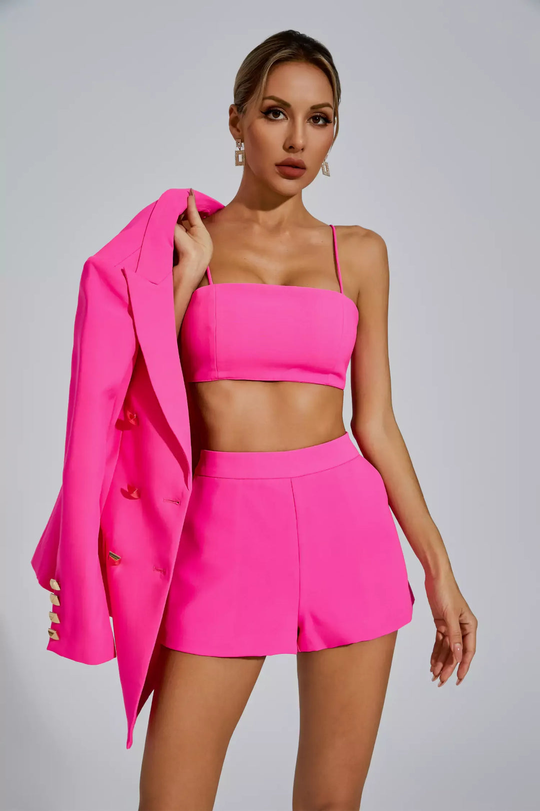 Adalee Pink Blazer Set