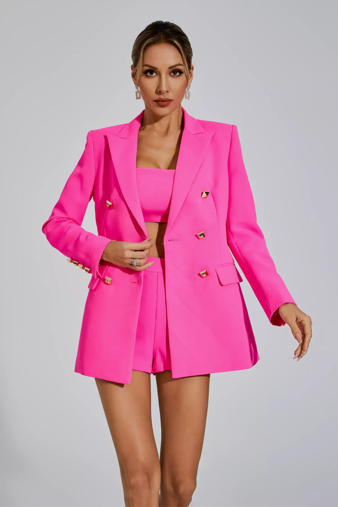 Adalee Pink Blazer Set