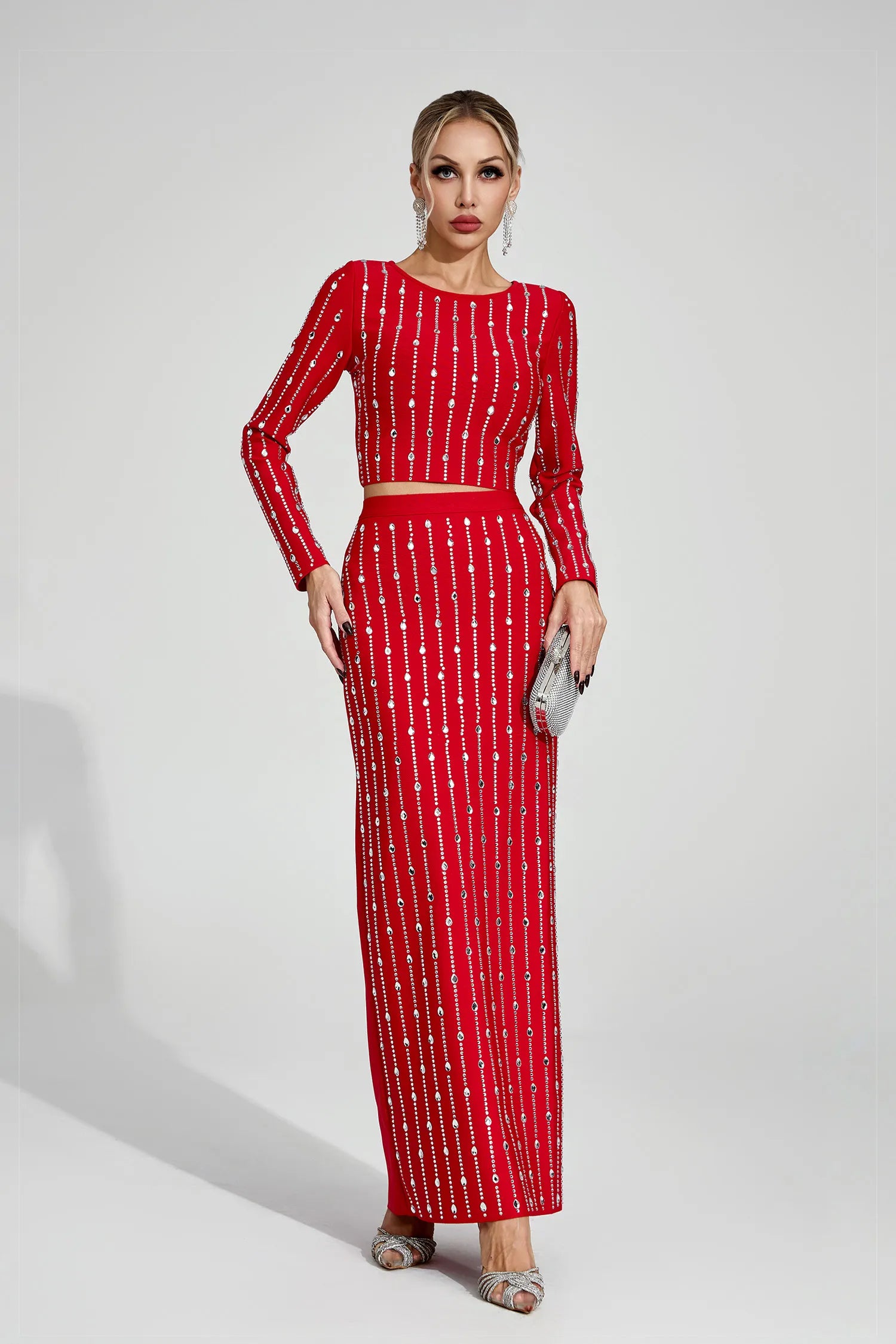 Merrick Red Diamond Two Piece Set