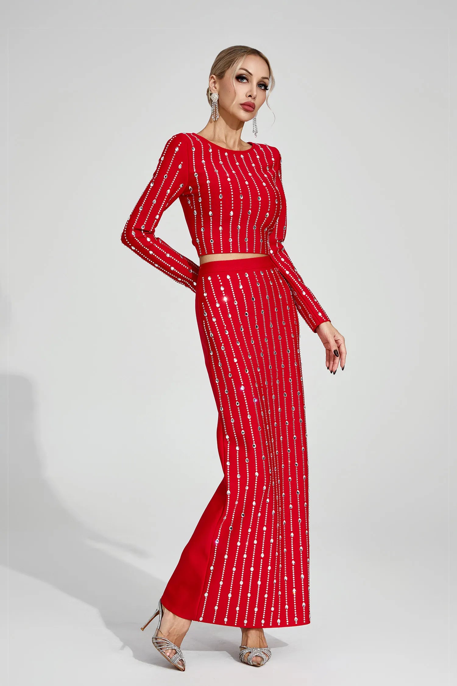 Merrick Red Diamond Two Piece Set