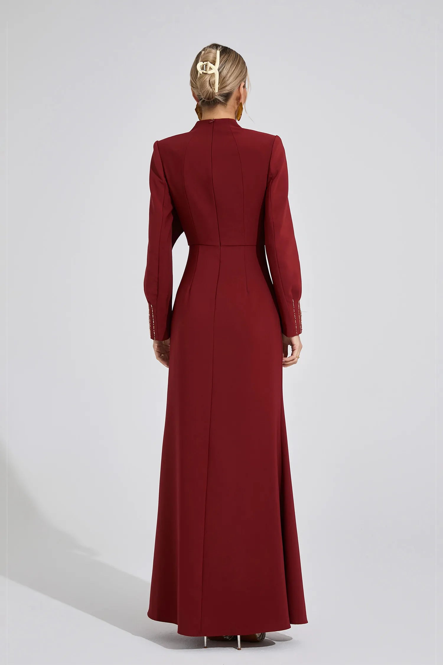 Amaris Red Chain Maxi Dress