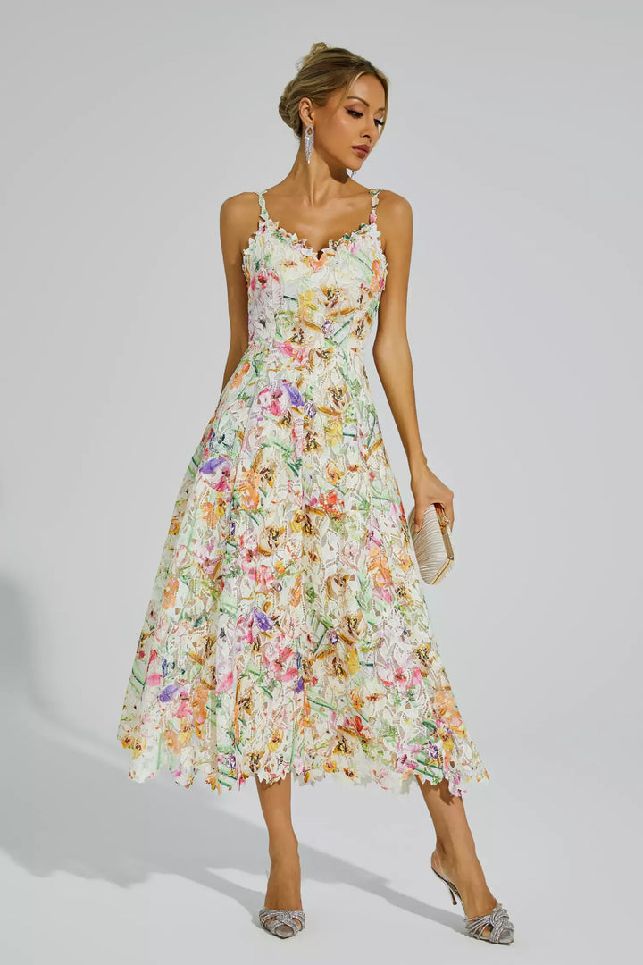 Boswell Floral Embroider Maxi Dress