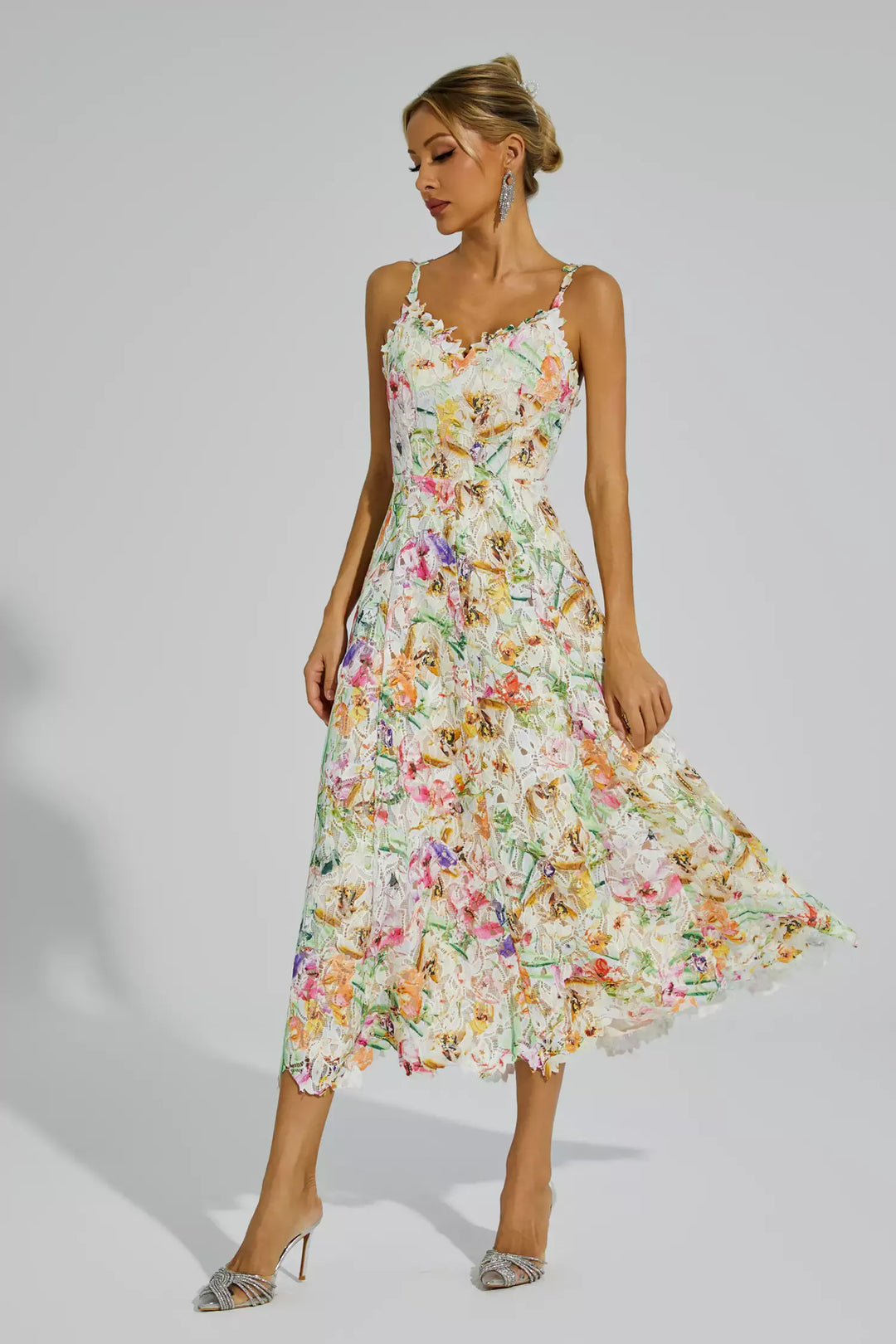 Boswell Floral Embroider Maxi Dress