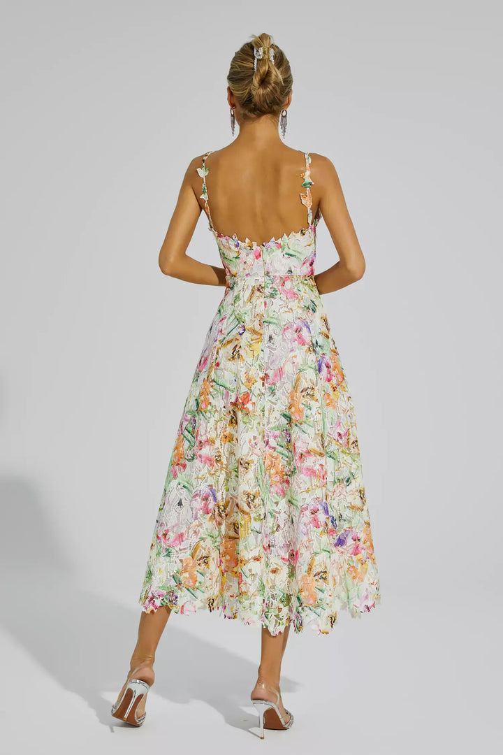 Boswell Floral Embroider Maxi Dress