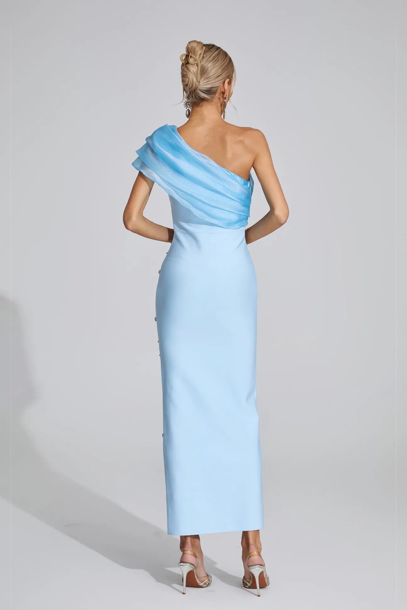 Jeremiah Blue Diamond Bandage Maxi Dress