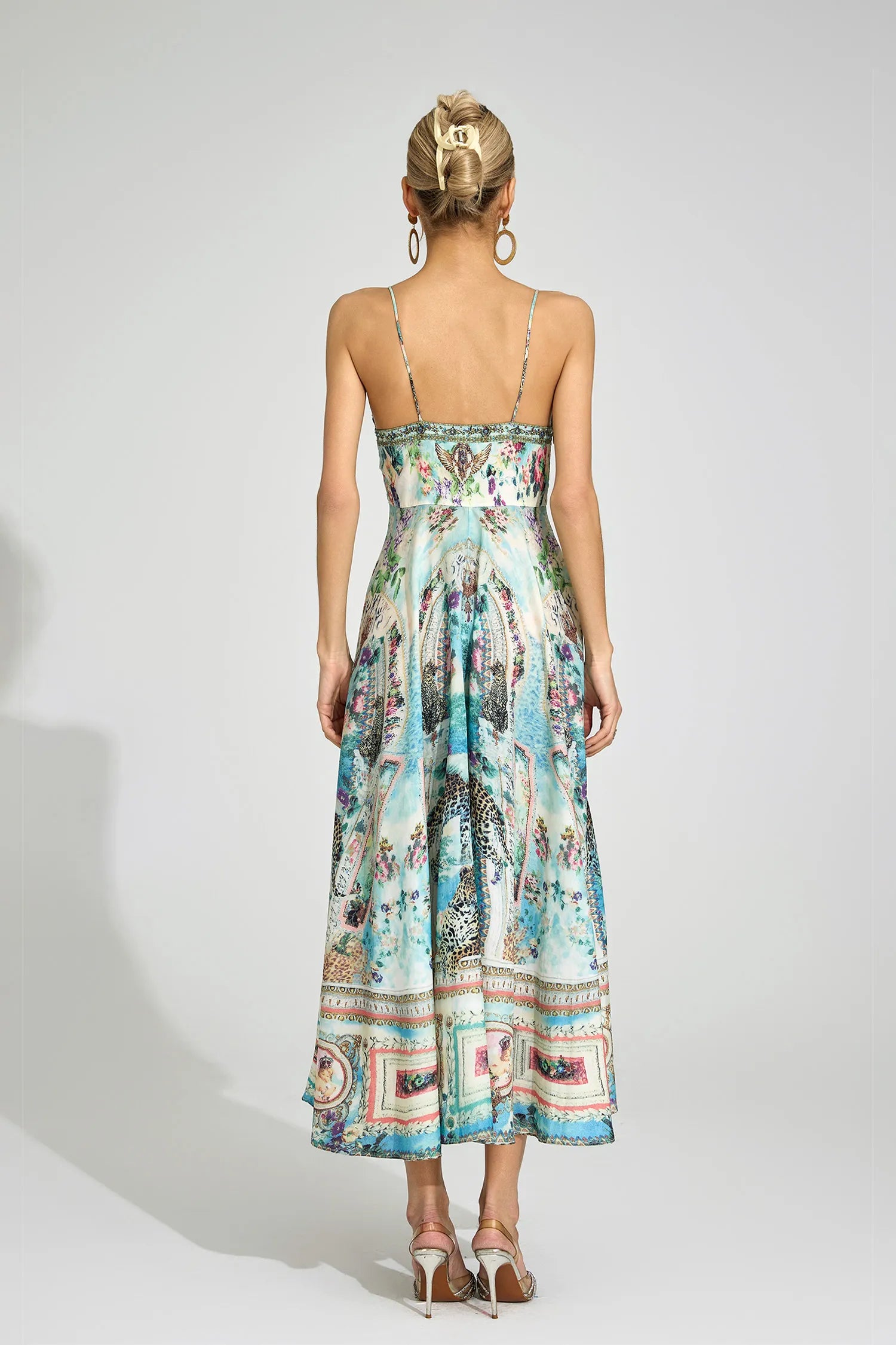 Sinclair Green Print Maxi Dress