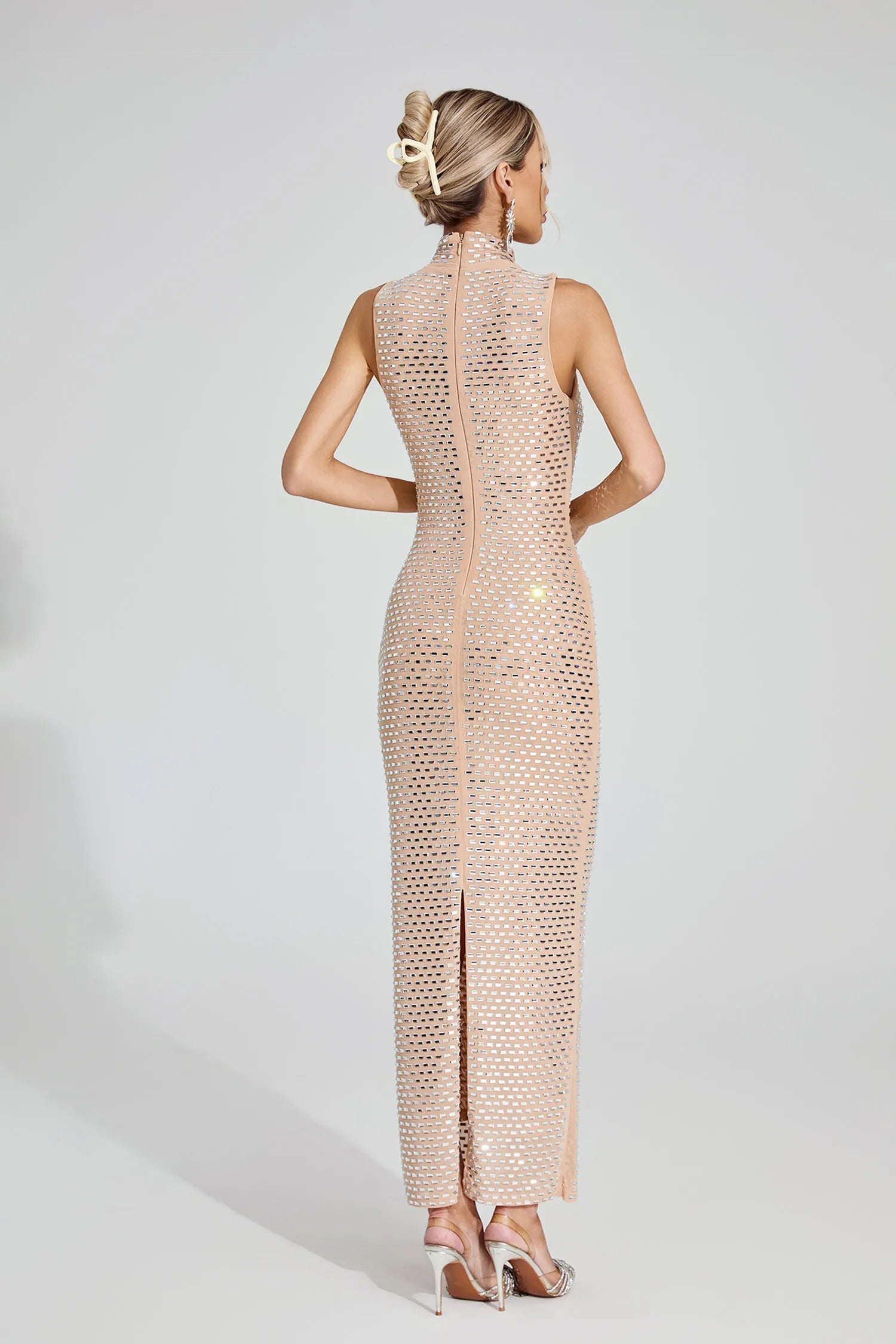 Margaret Apricot Party Maxi Dress