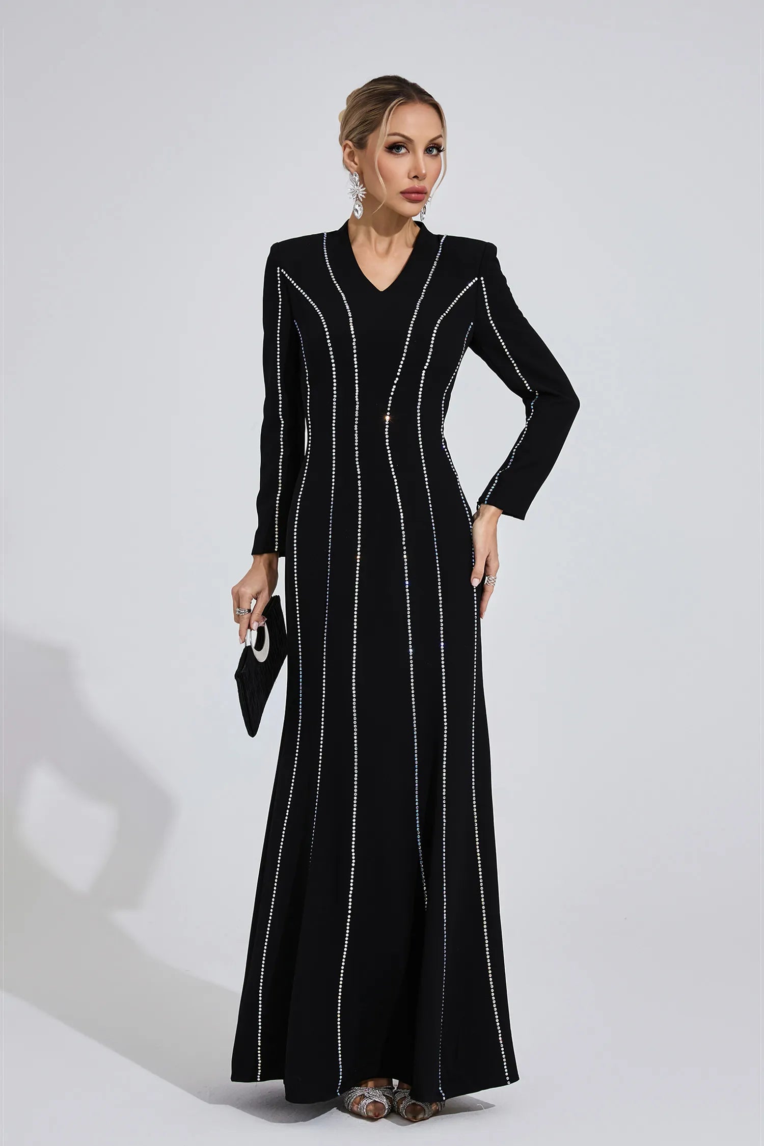 Calivra Black Diamond Maxi Dress