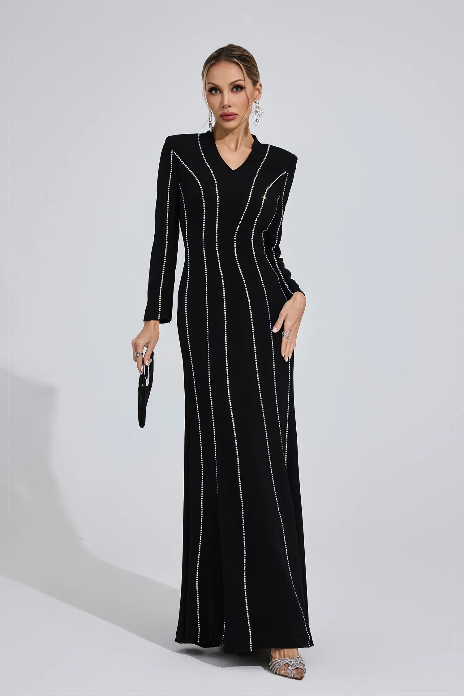 Calivra Black Diamond Maxi Dress