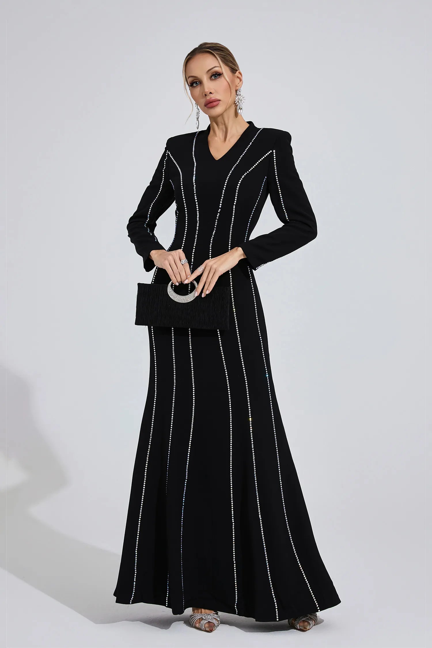 Calivra Black Diamond Maxi Dress