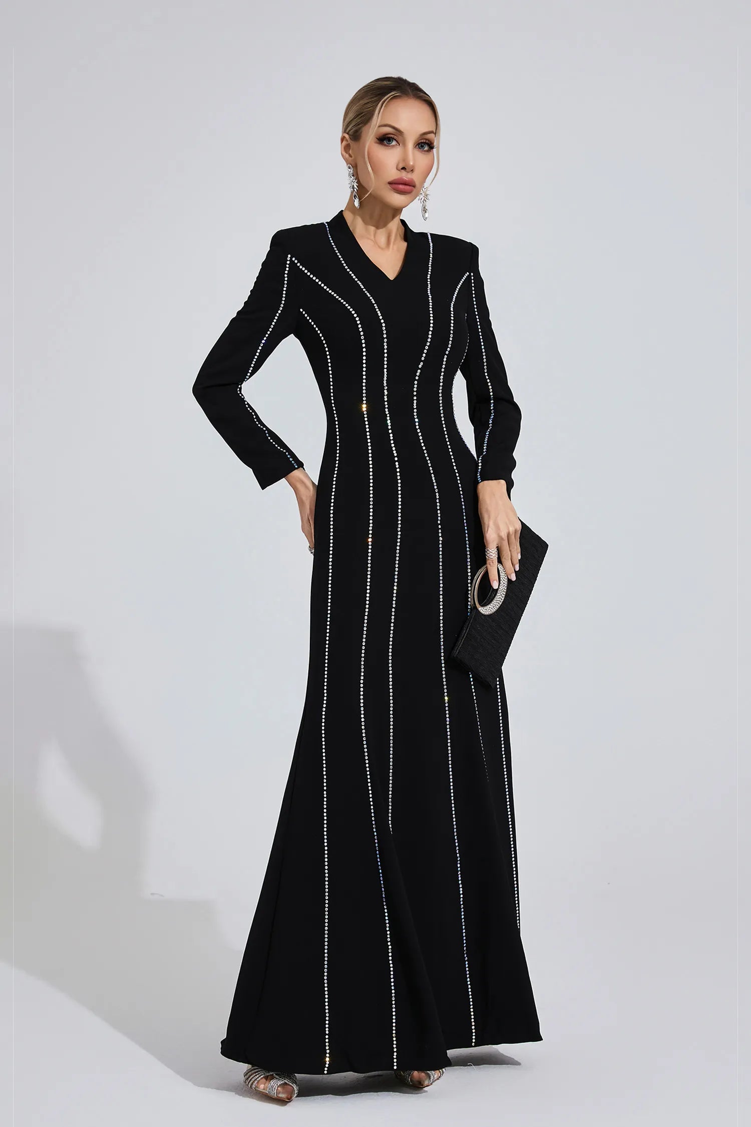 Calivra Black Diamond Maxi Dress