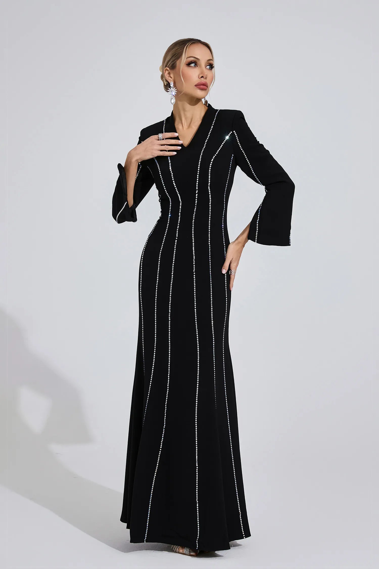 Calivra Black Diamond Maxi Dress