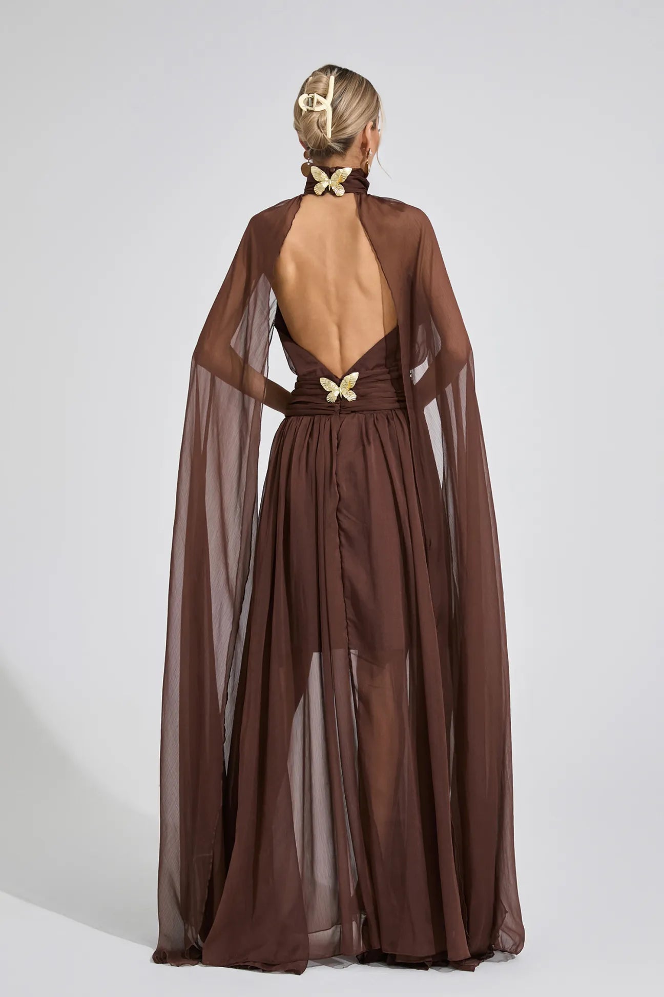 Maresa Brown Royal Maxi Dress