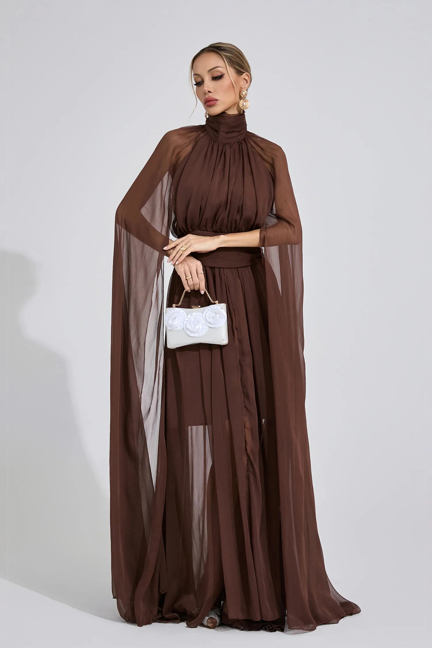 Maresa Brown Royal Maxi Dress