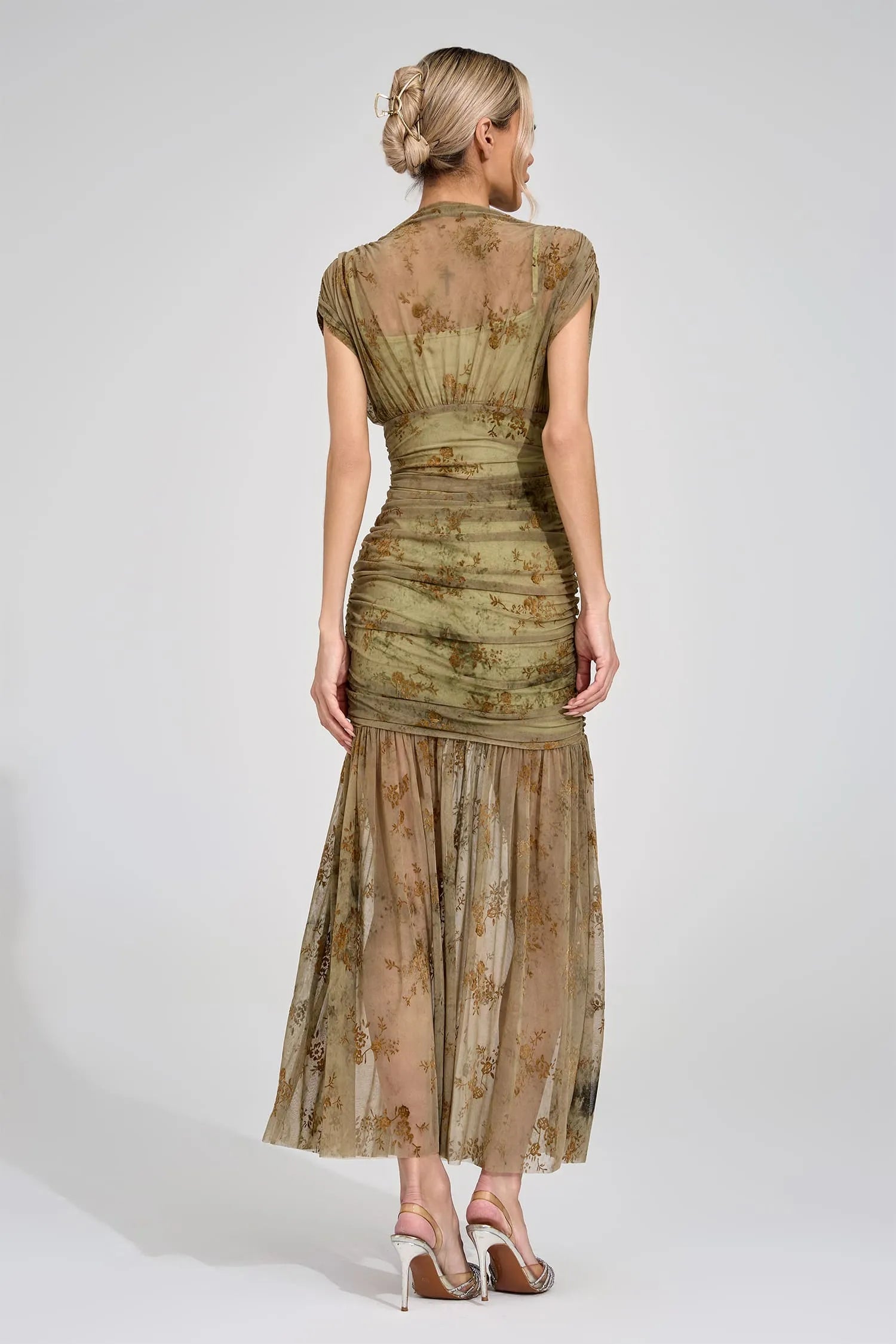 Beatrice Green Bodycon Maxi Dress