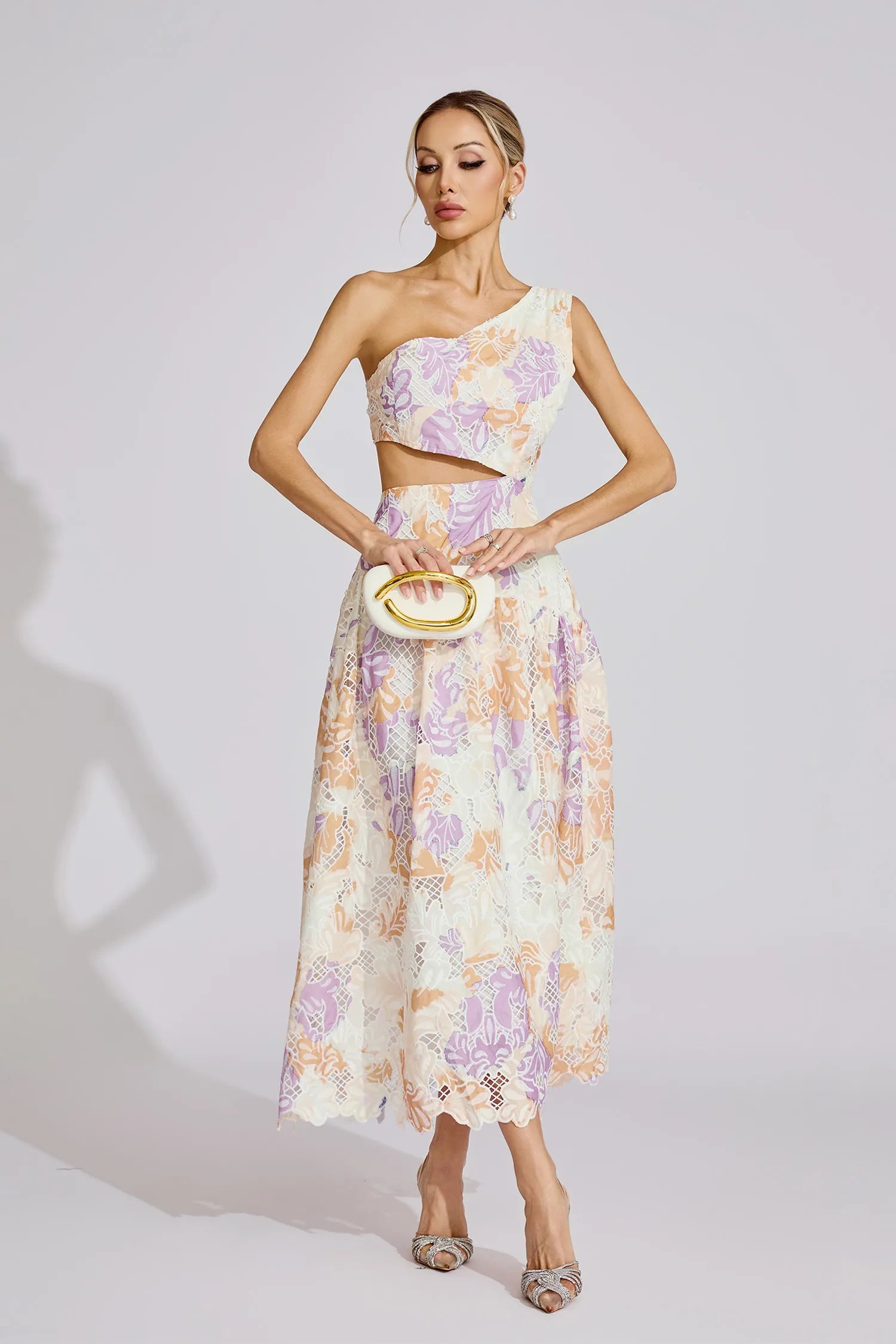 Taislyn Yellow Off-Shoulder Maxi Dress