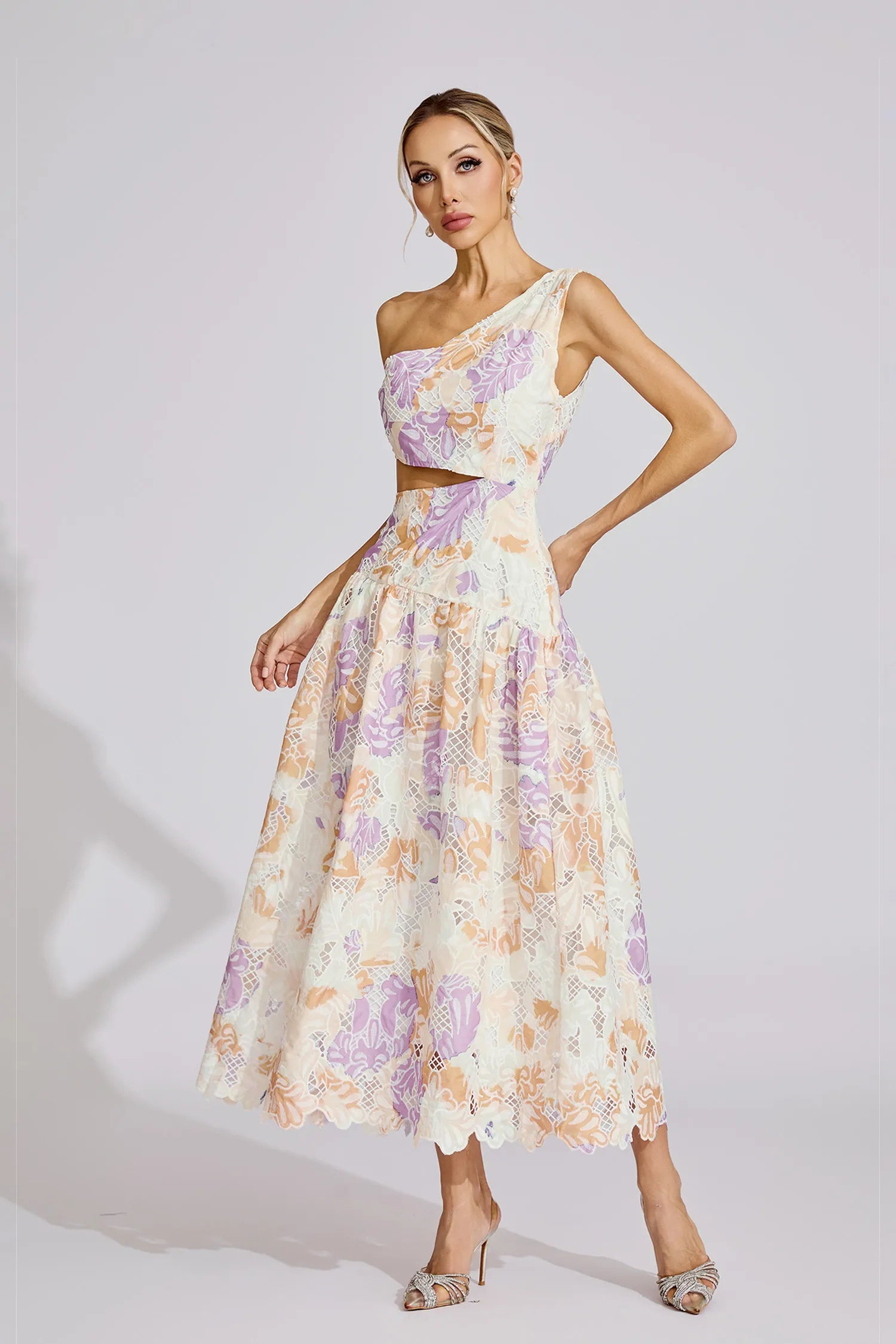 Taislyn Yellow Off-Shoulder Maxi Dress