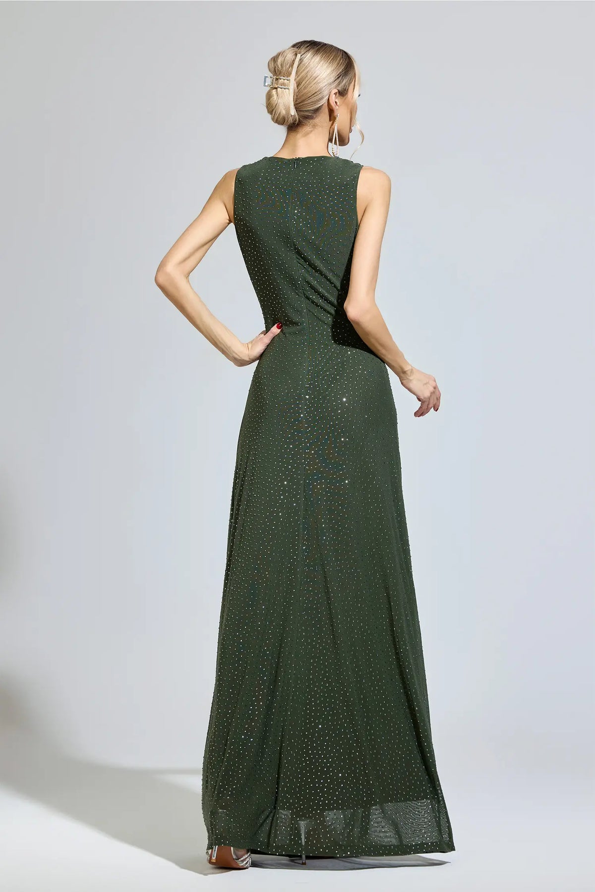 Billie Green Diamond Maxi Dress