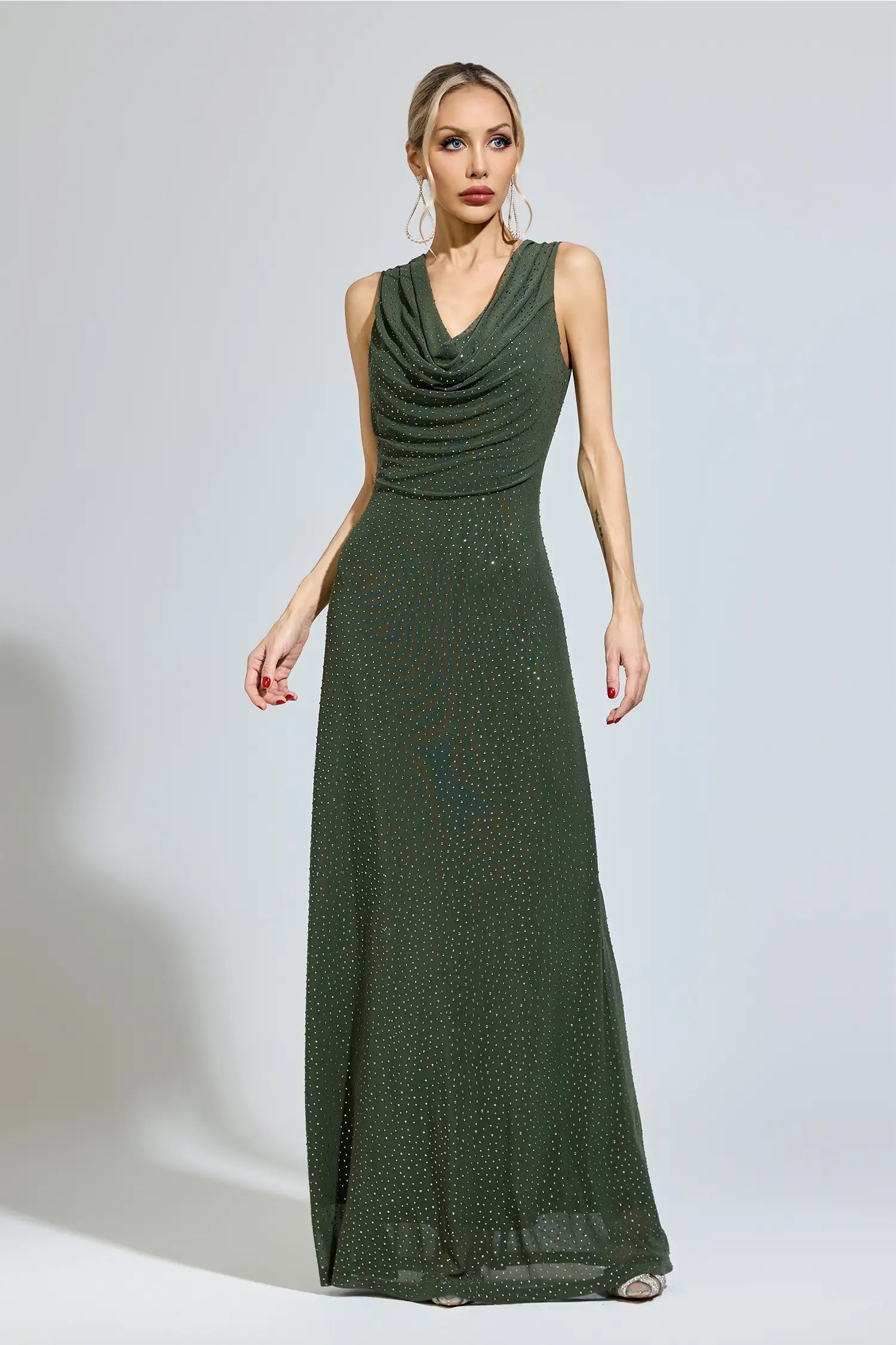 Billie Green Diamond Maxi Dress