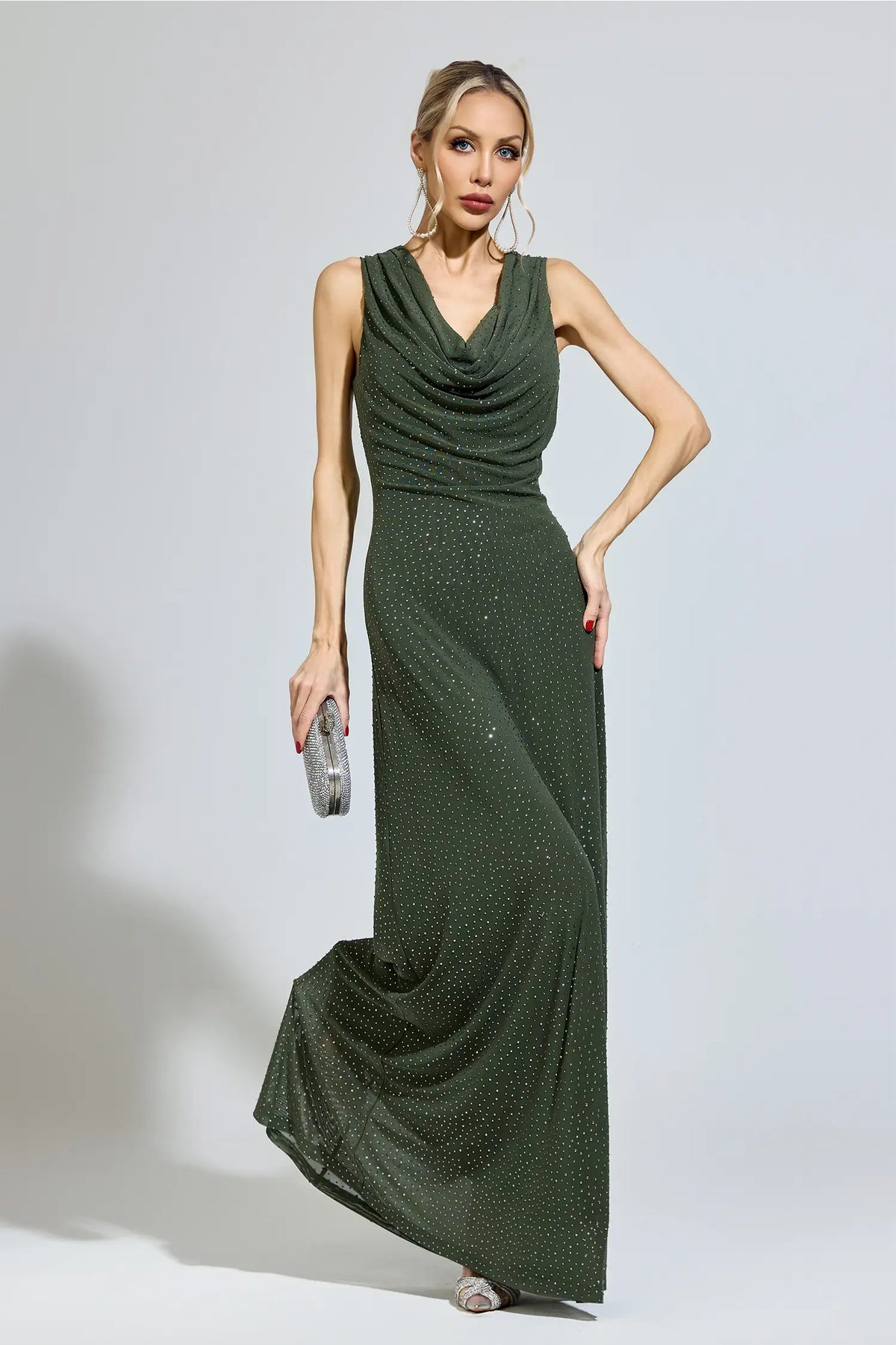 Billie Green Diamond Maxi Dress