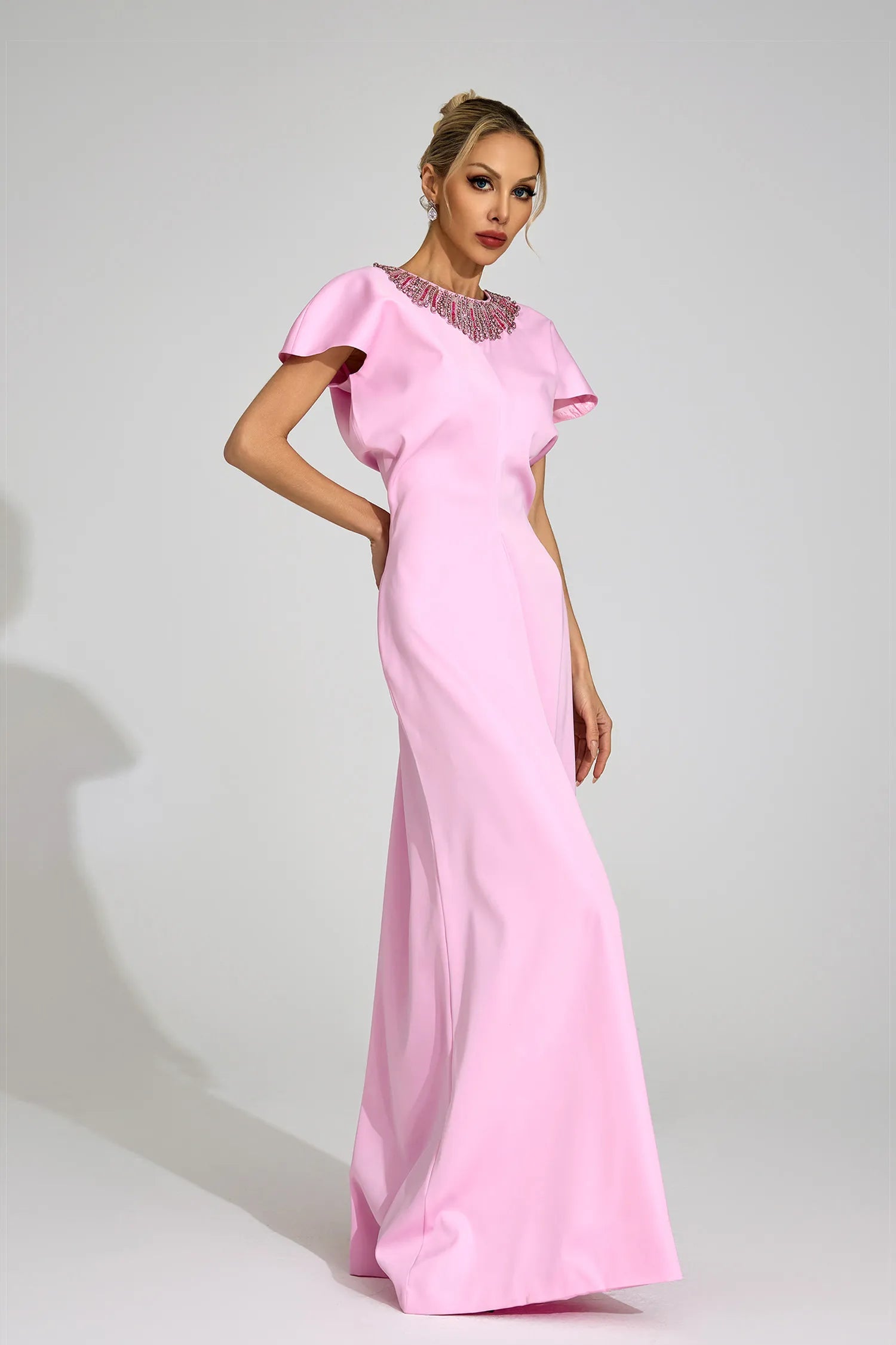 Asteria Pink Diamond Maxi Dress