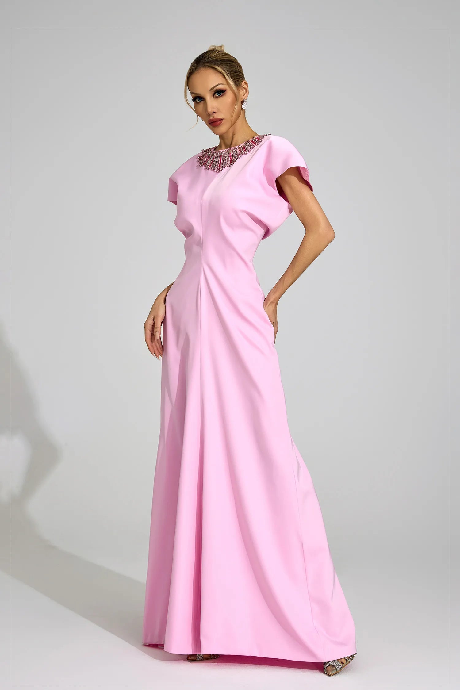 Asteria Pink Diamond Maxi Dress