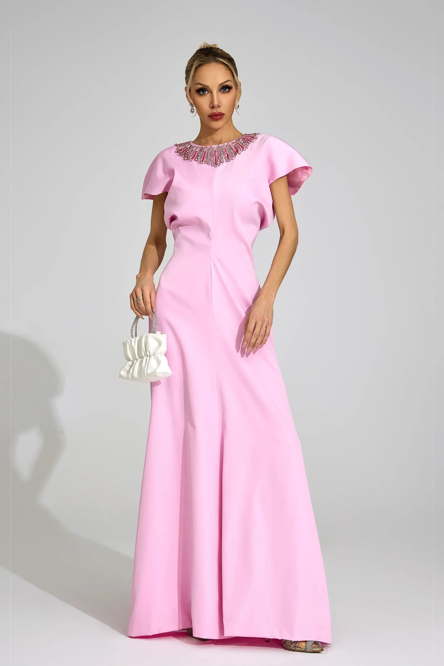 Asteria Pink Diamond Maxi Dress