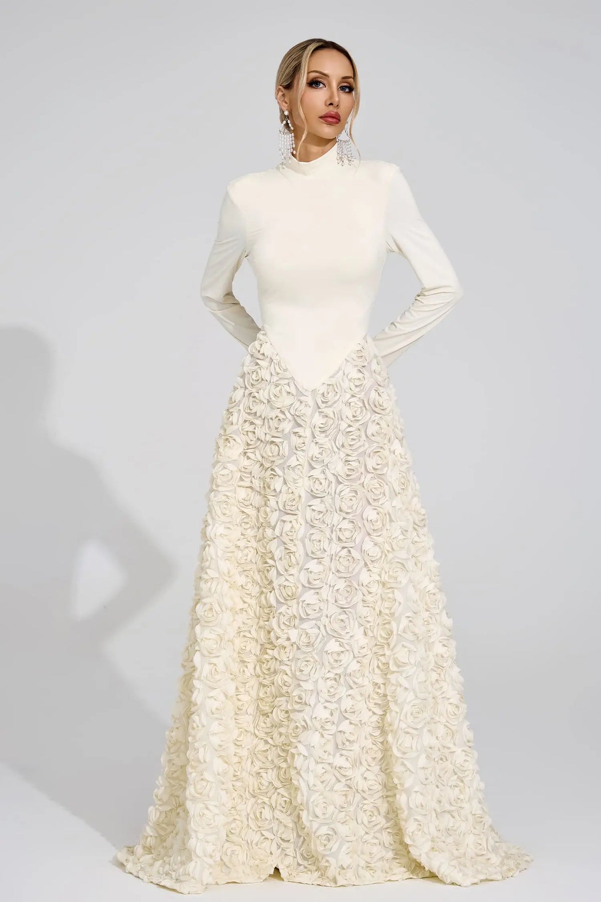 Stevie White Floral Maxi Dress
