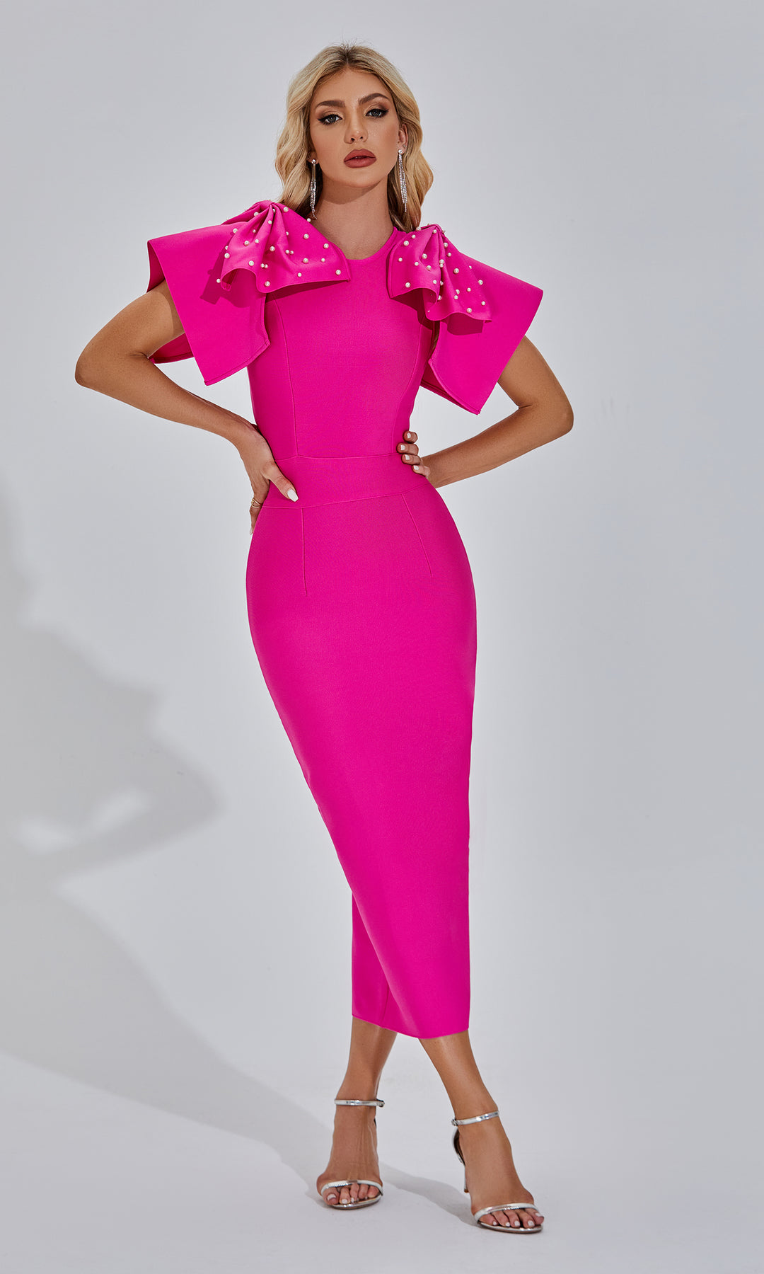 Amalia Pink Maxi Dress