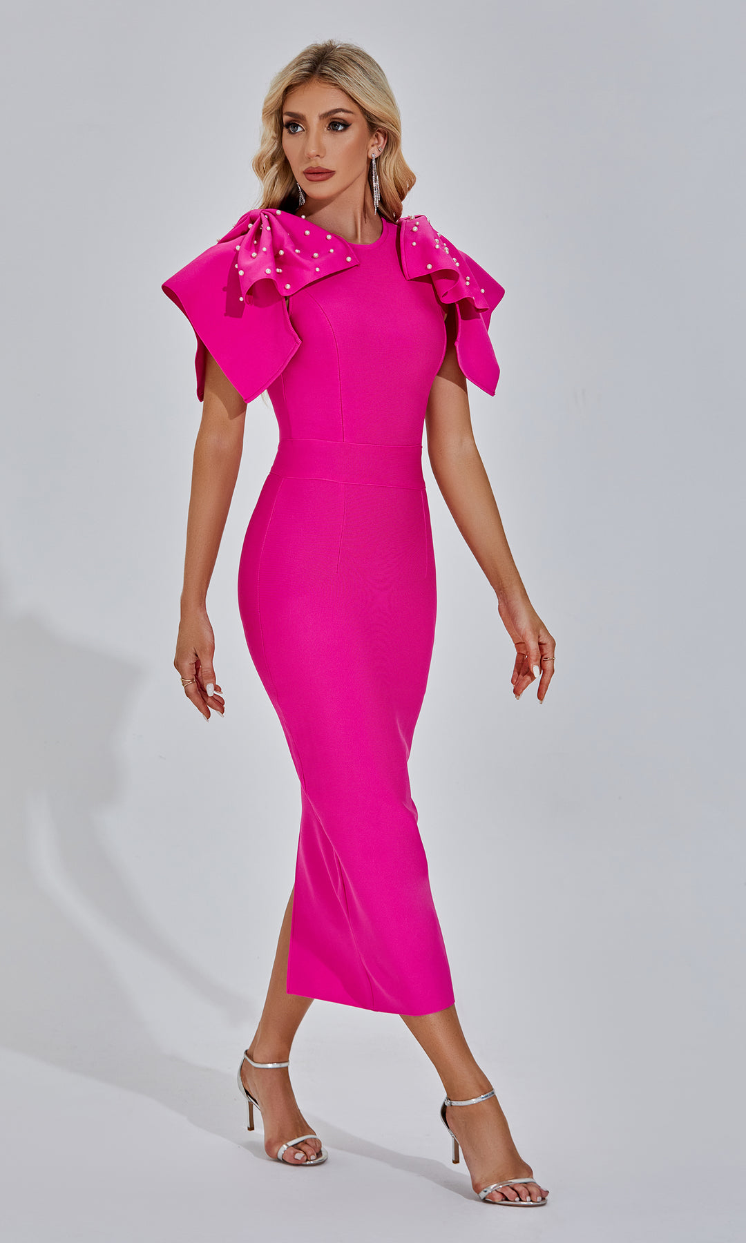 Amalia Pink Maxi Dress