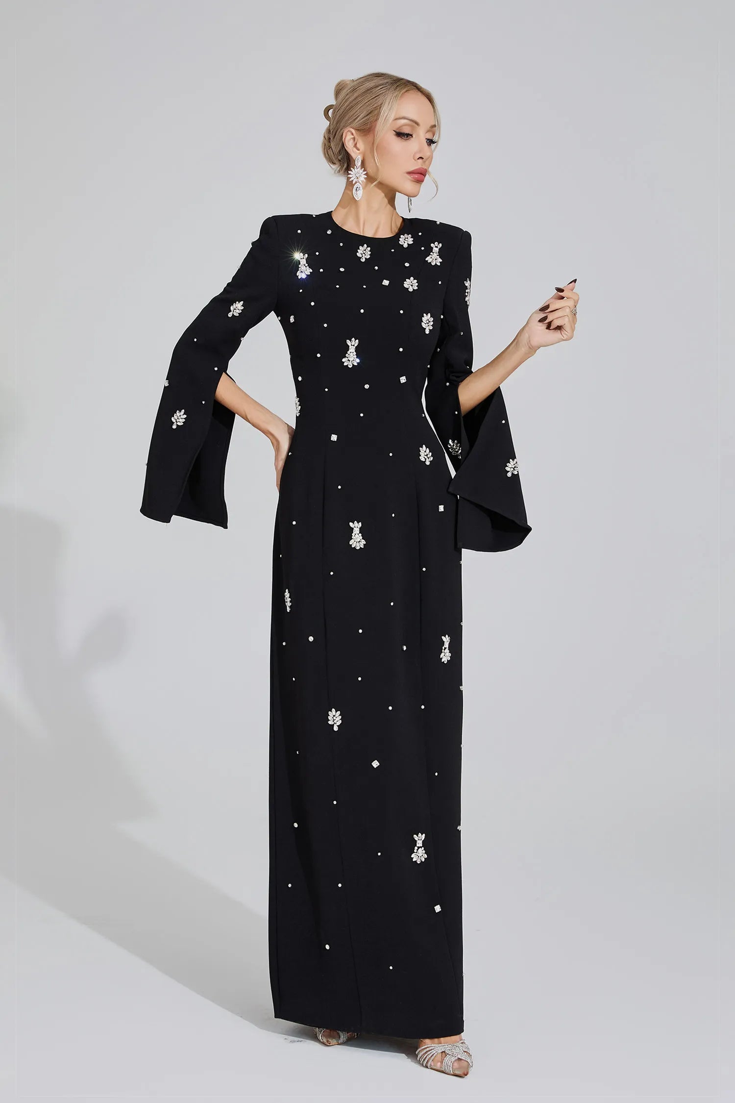 Vayla Black Diamond Maxi Dress